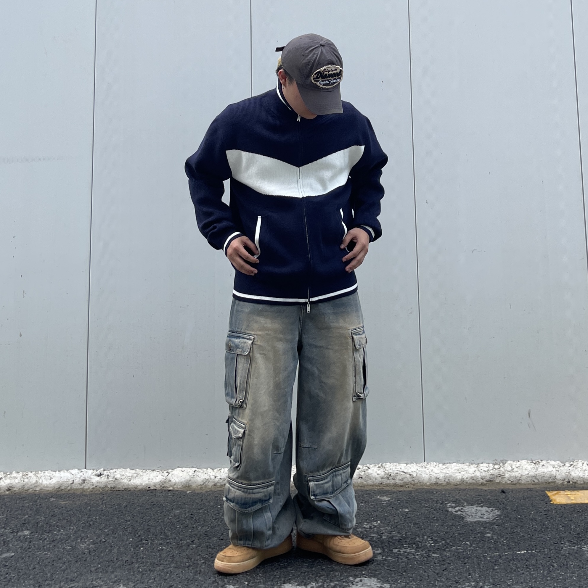 Nike Air Force 1 '07 WB Flax 착용 스타일