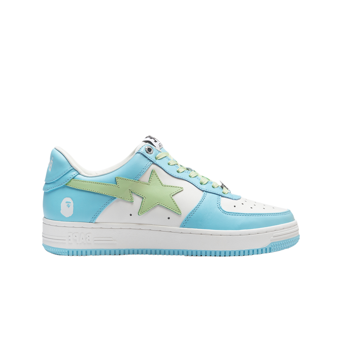 (W) 베이프 베이프 스타 스니커즈 블루((W) BAPE Bape Sta Sneakers Blue) - 1