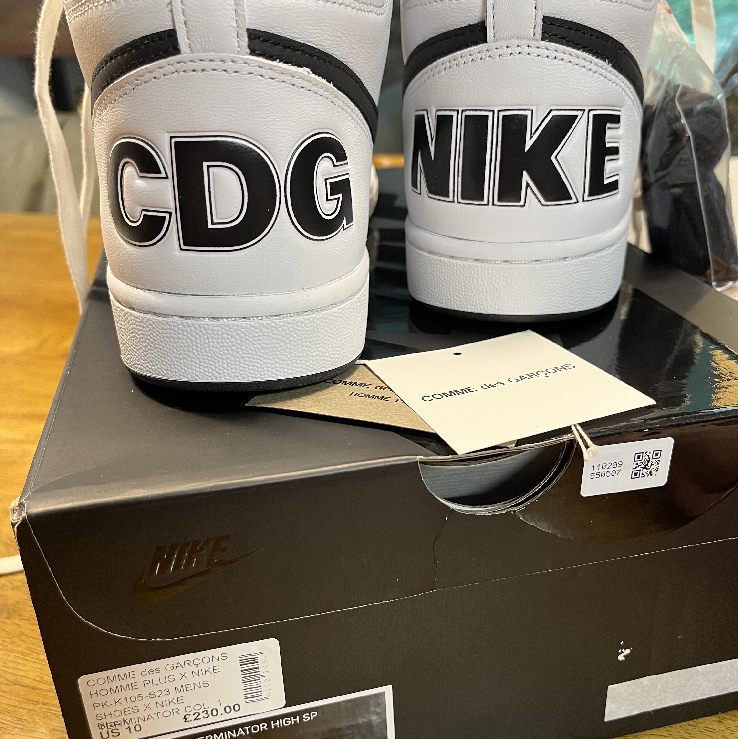 Nike x Comme des Garcons Homme Plus Terminator High Black 착용 스타일