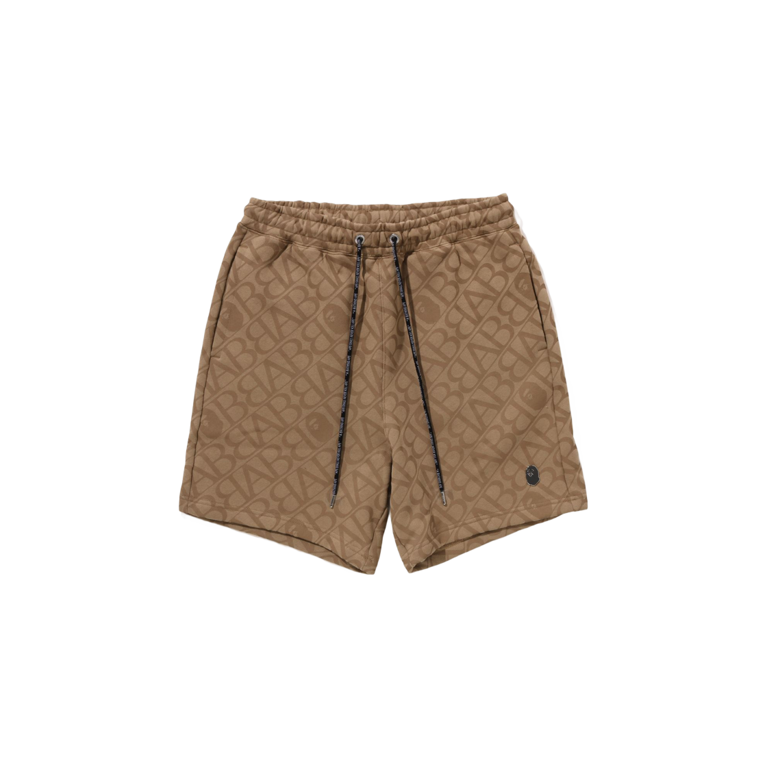 BAPE Sport Monogram Metal Logo Pin Sweatshorts Beige 상세 이미지 1