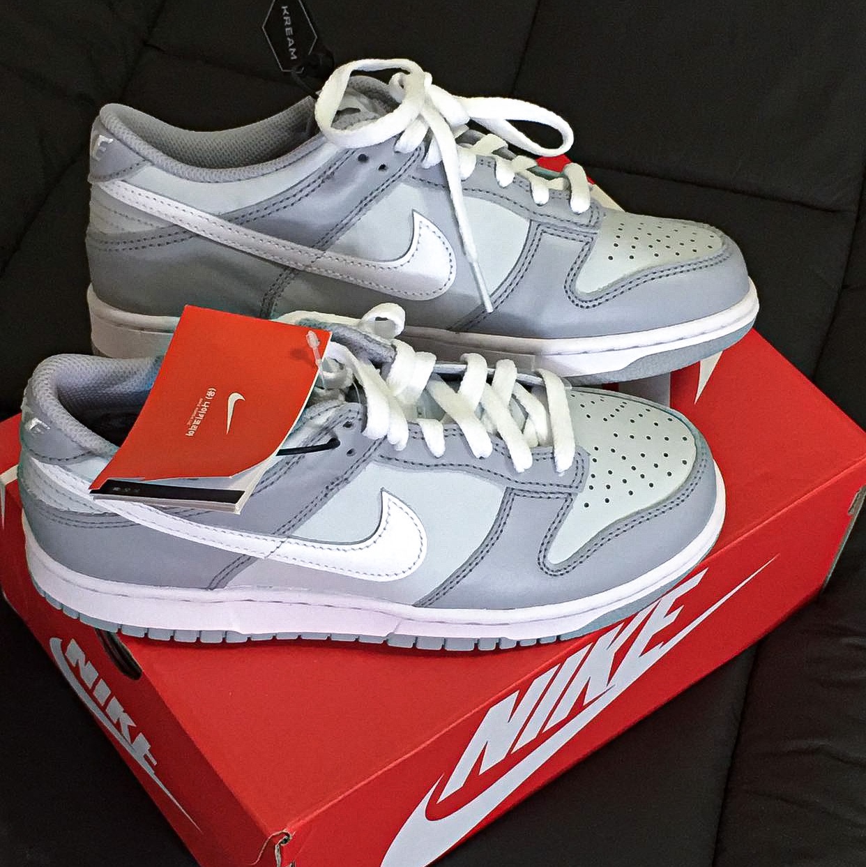 (GS) Nike Dunk Low Wolf Grey 착용 스타일