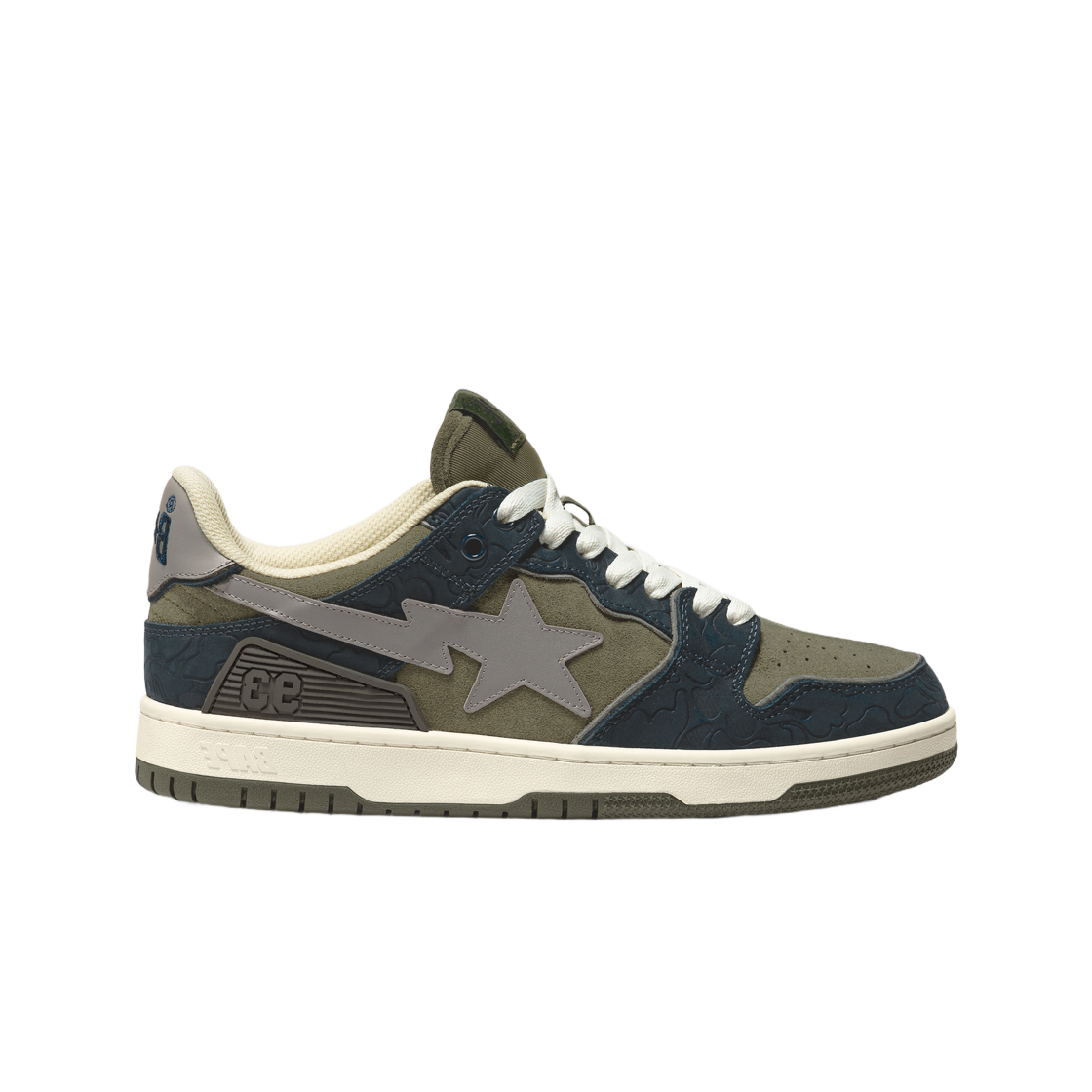 베이프 스케이트 스타 스니커즈 네이비 블루(BAPE Sk8 Sta Sneakers Navy Blue) - 1