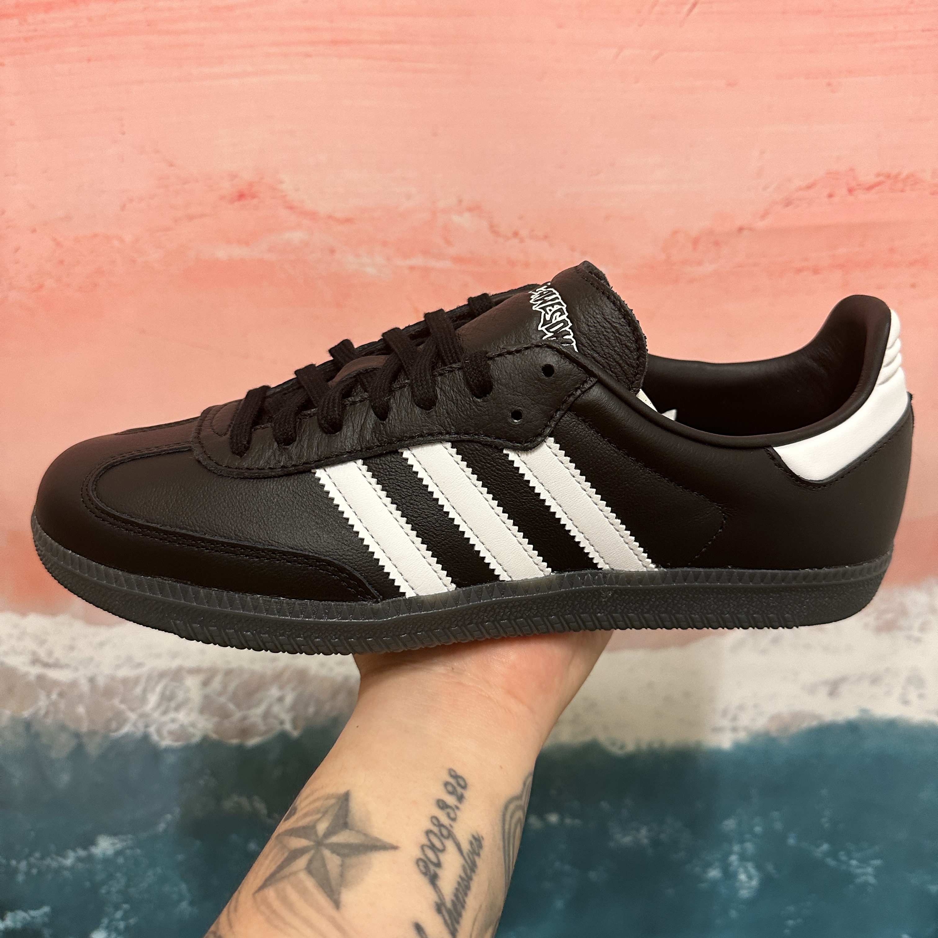 Adidas x Fucking Awesome Samba Core Black 착용 스타일