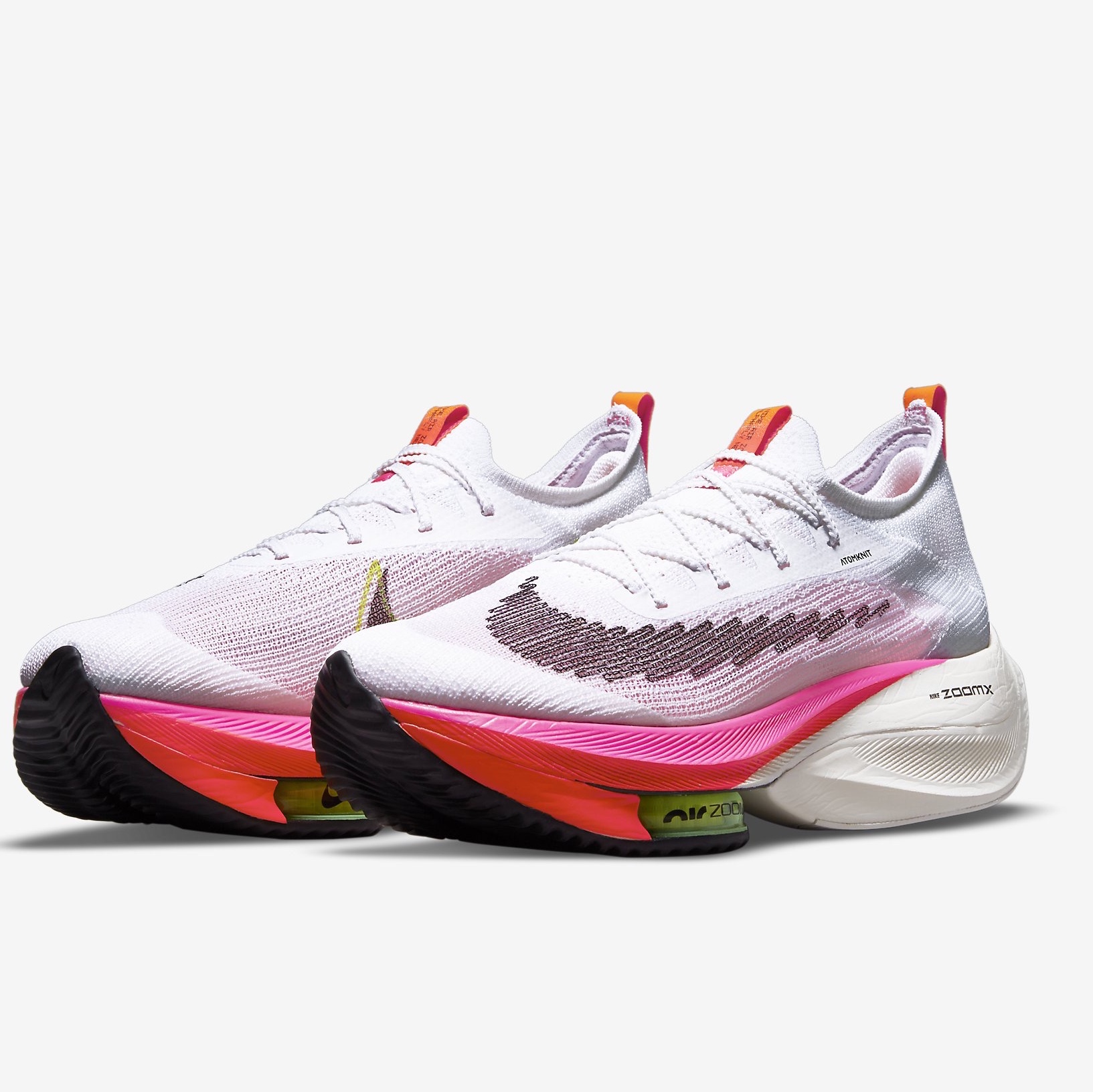 Nike ZoomX Vaporfly Next% 3 White Grey, Nike Air Zoom Alphafly Next% Flyknit Rawdacious 착용 스타일 - 4