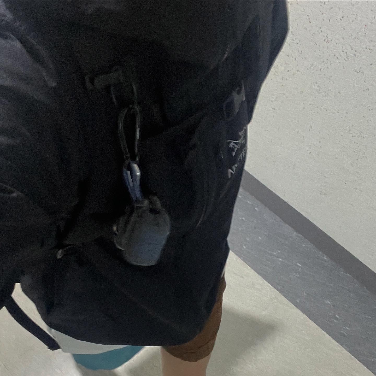Arc'teryx Arro 16 Backpack Black, Arc'teryx Squamish Hoody Black 착용 스타일 - 2