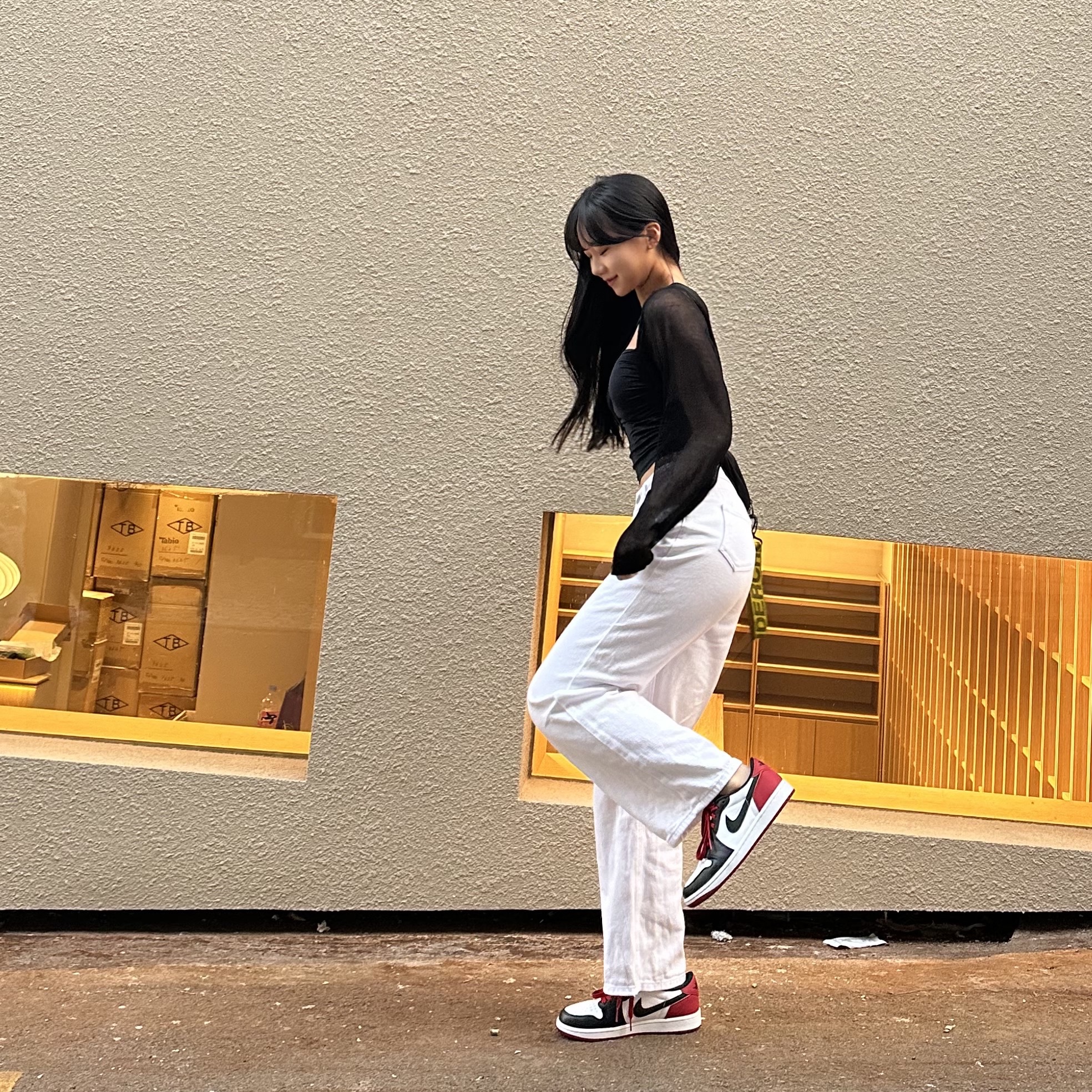 Jordan 1 Retro Low OG Black Toe 착용 스타일