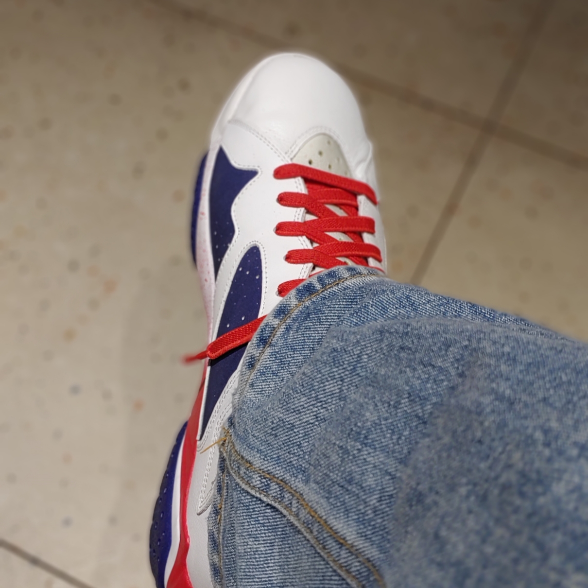 Jordan 7 Retro Tinker Alternate 착용 스타일 - 1