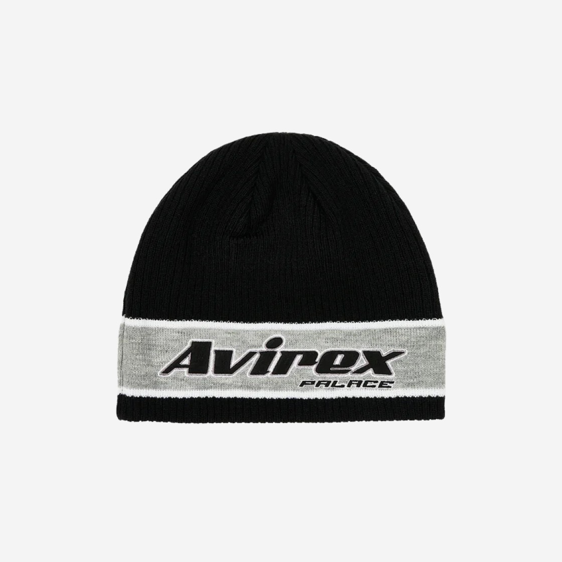 Palace Avirex Nein Cuff Beanie Black - 23FW 상세 이미지 1