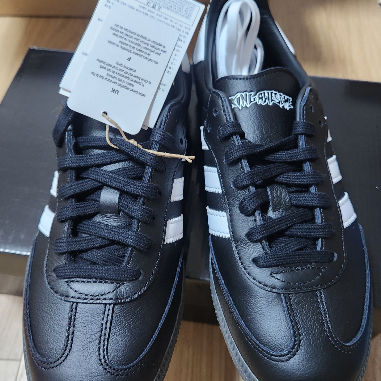 Adidas x Fucking Awesome Samba Core Black 착용 스타일 - 2