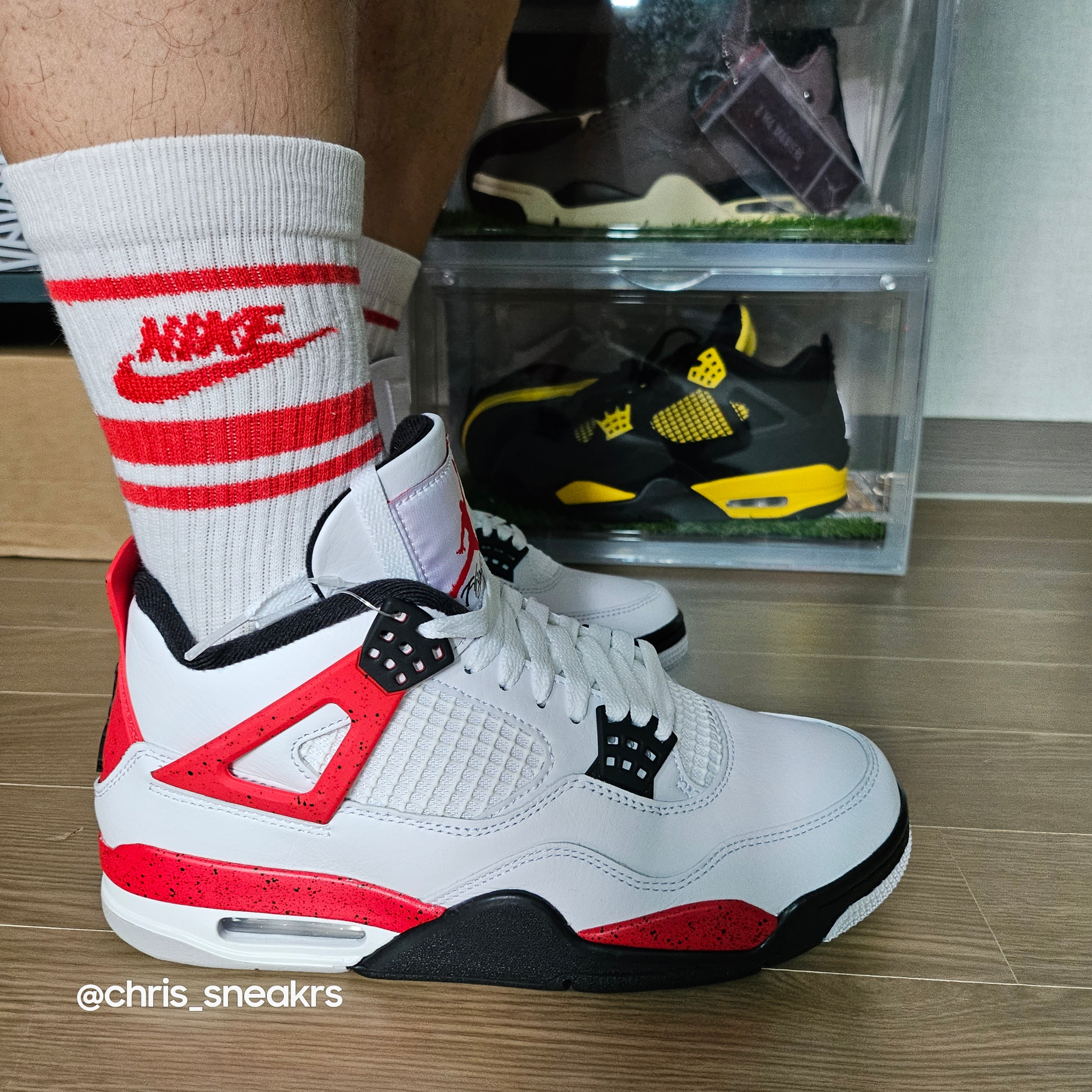 Jordan 4 Retro Red Cement 착용 스타일 - 4