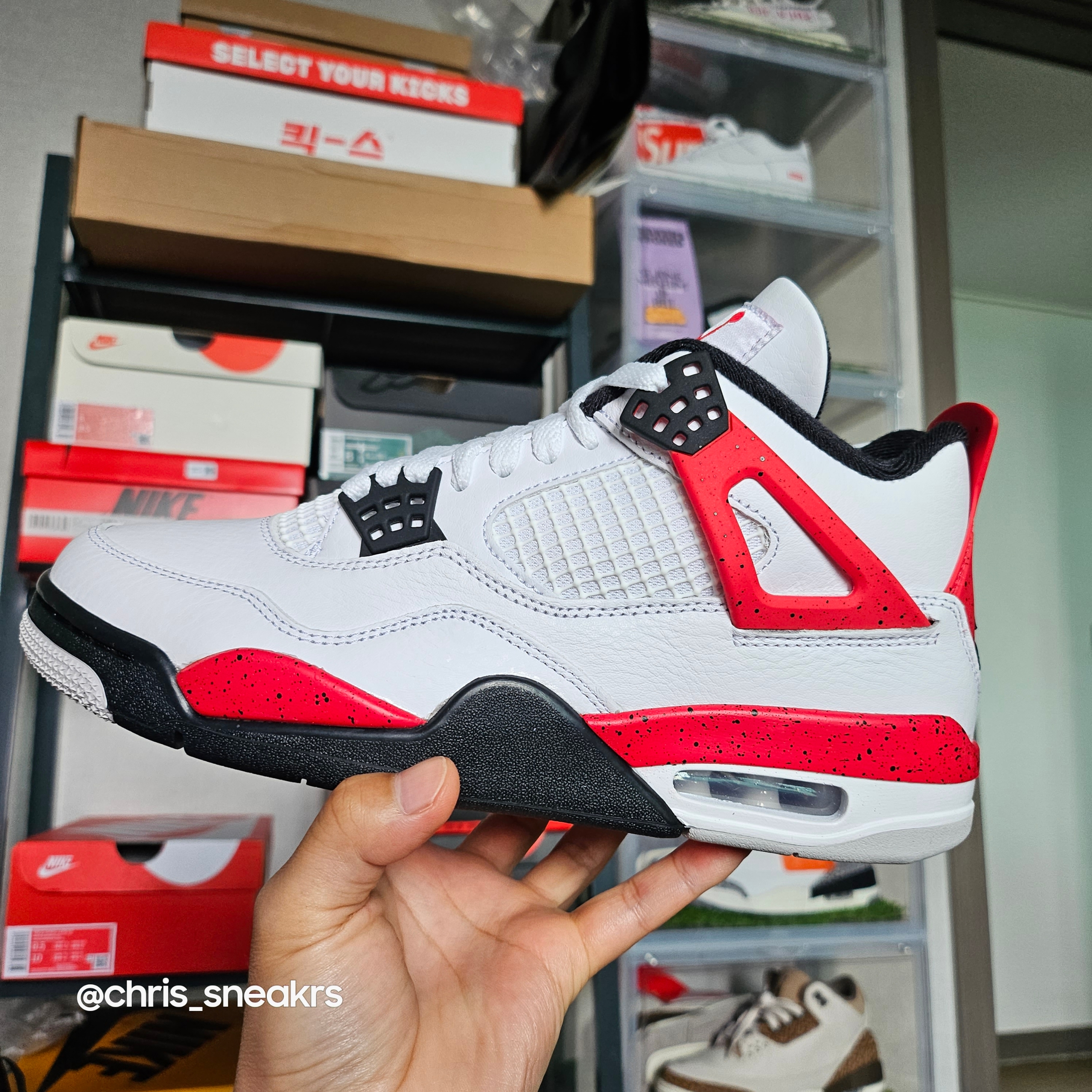 Jordan 4 Retro Red Cement 착용 스타일 - 1