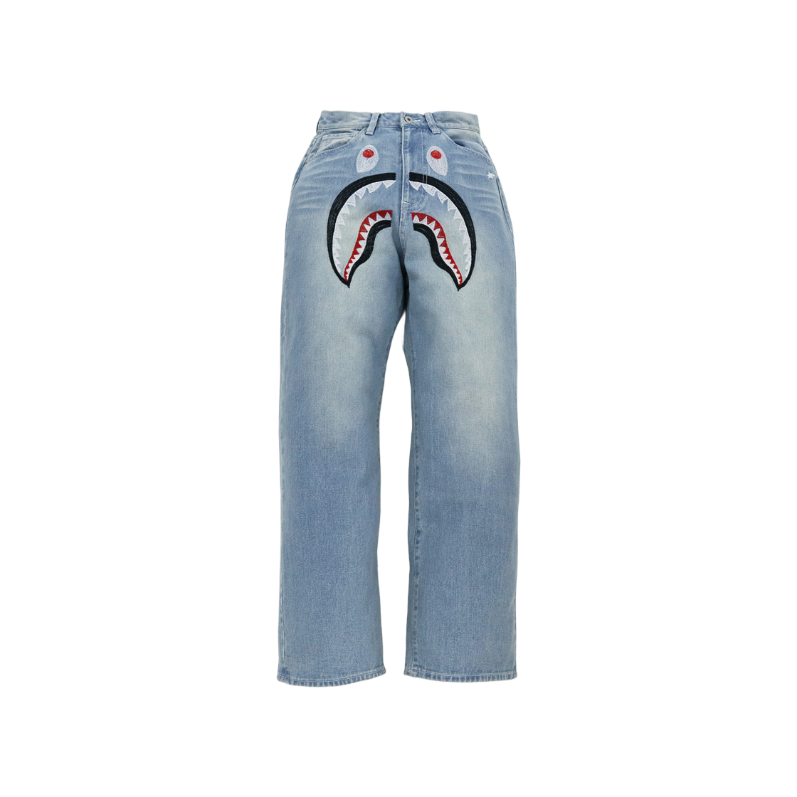 (W) BAPE Shark Denim Pants Denim 상세 이미지 1