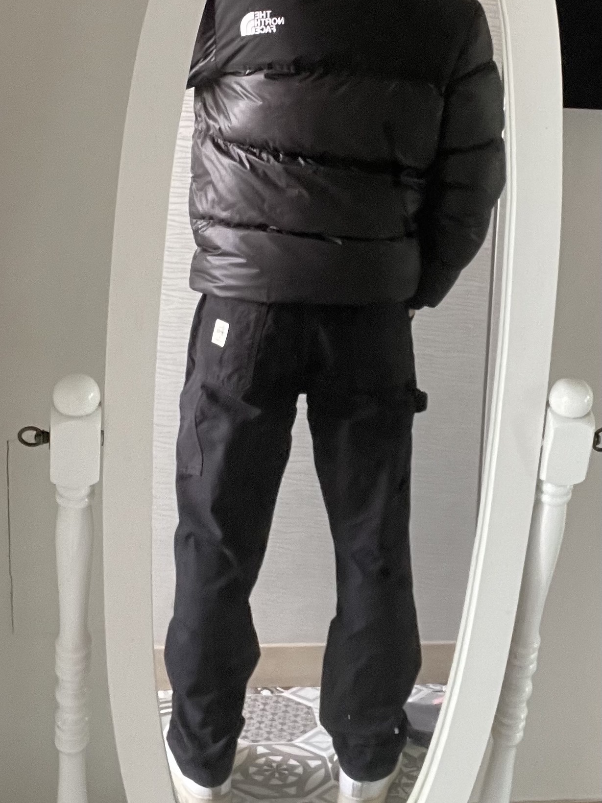 Stussy Canvas Work Pants Black 착용 스타일 - 1