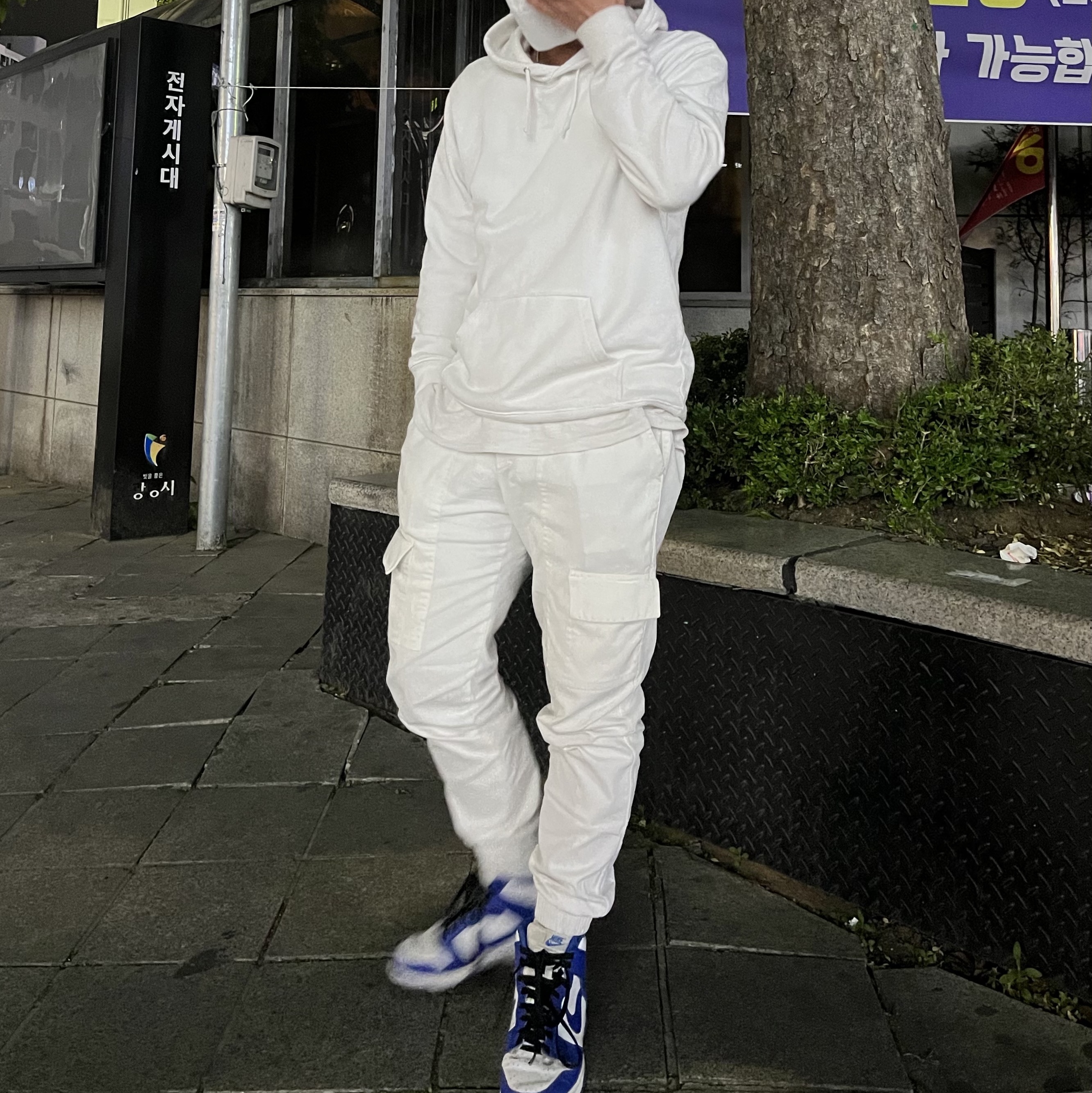 Nike Dunk High Retro Game Royal 착용 스타일 - 1