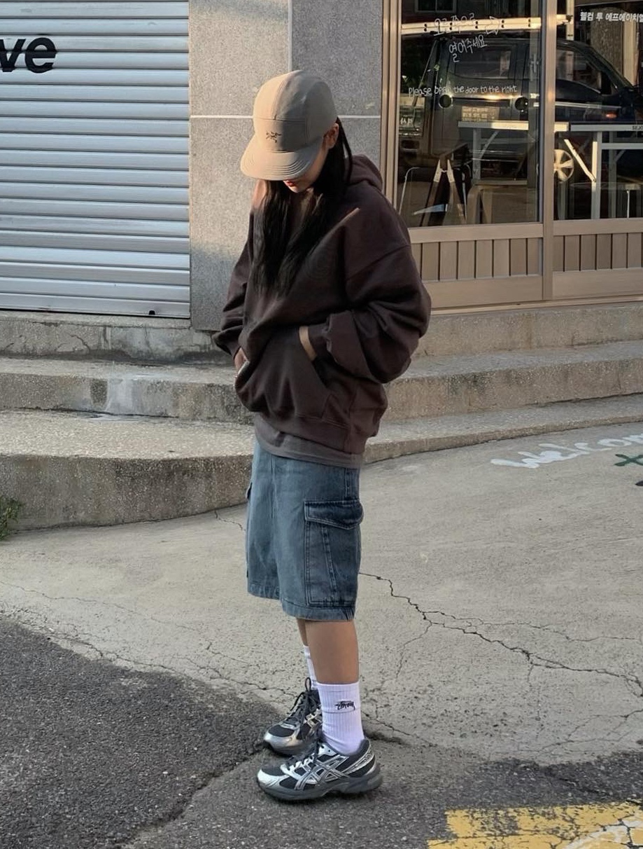 Arc'teryx Calidum 5 Panel Cap Forage, Stussy Small Stock Crew Socks White (3 Pack) 착용 스타일 - 1