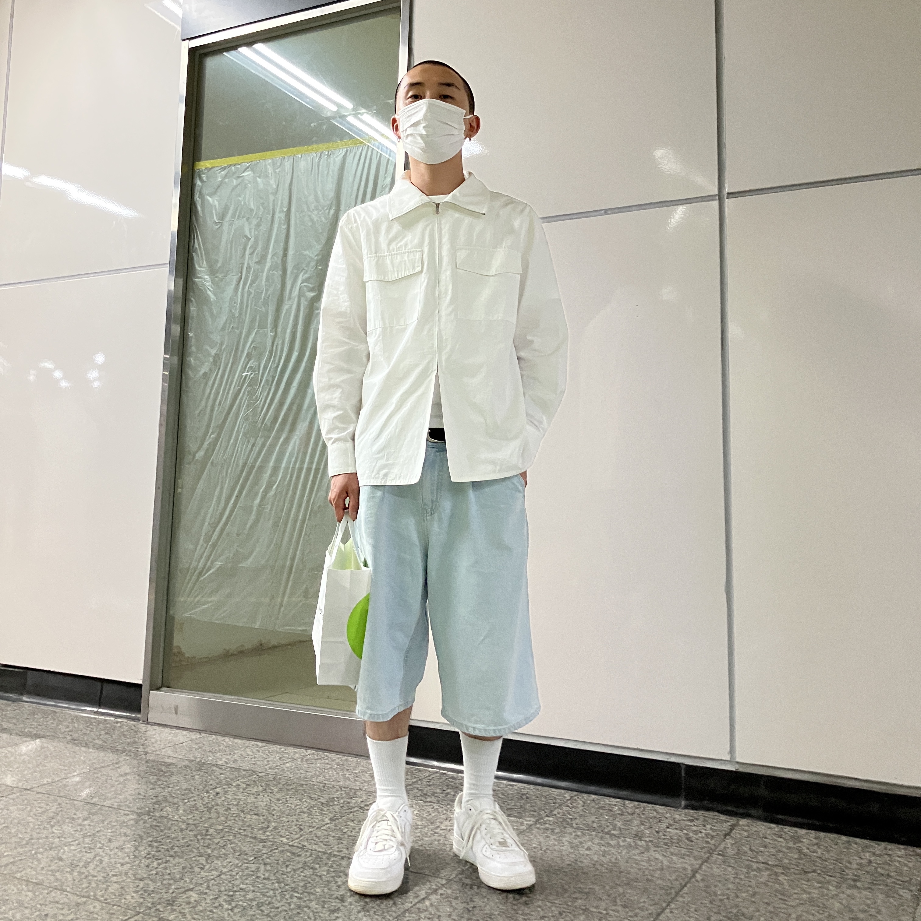 Nike Air Force 1 '07 Low White 착용 스타일