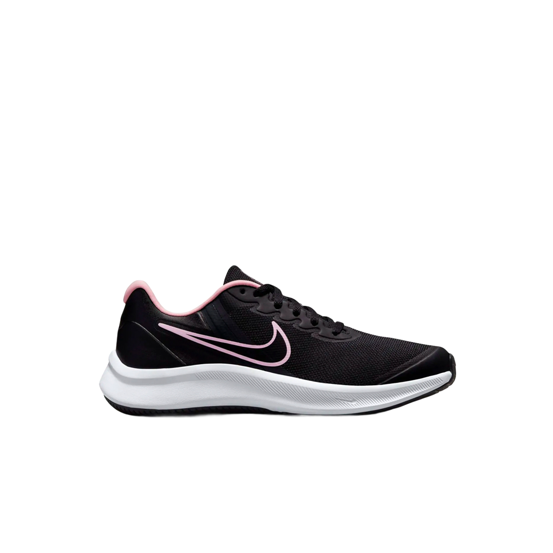 (GS) 나이키 스타 러너 3 블랙 핑크((GS) Nike Star Runner 3 Black) - 1