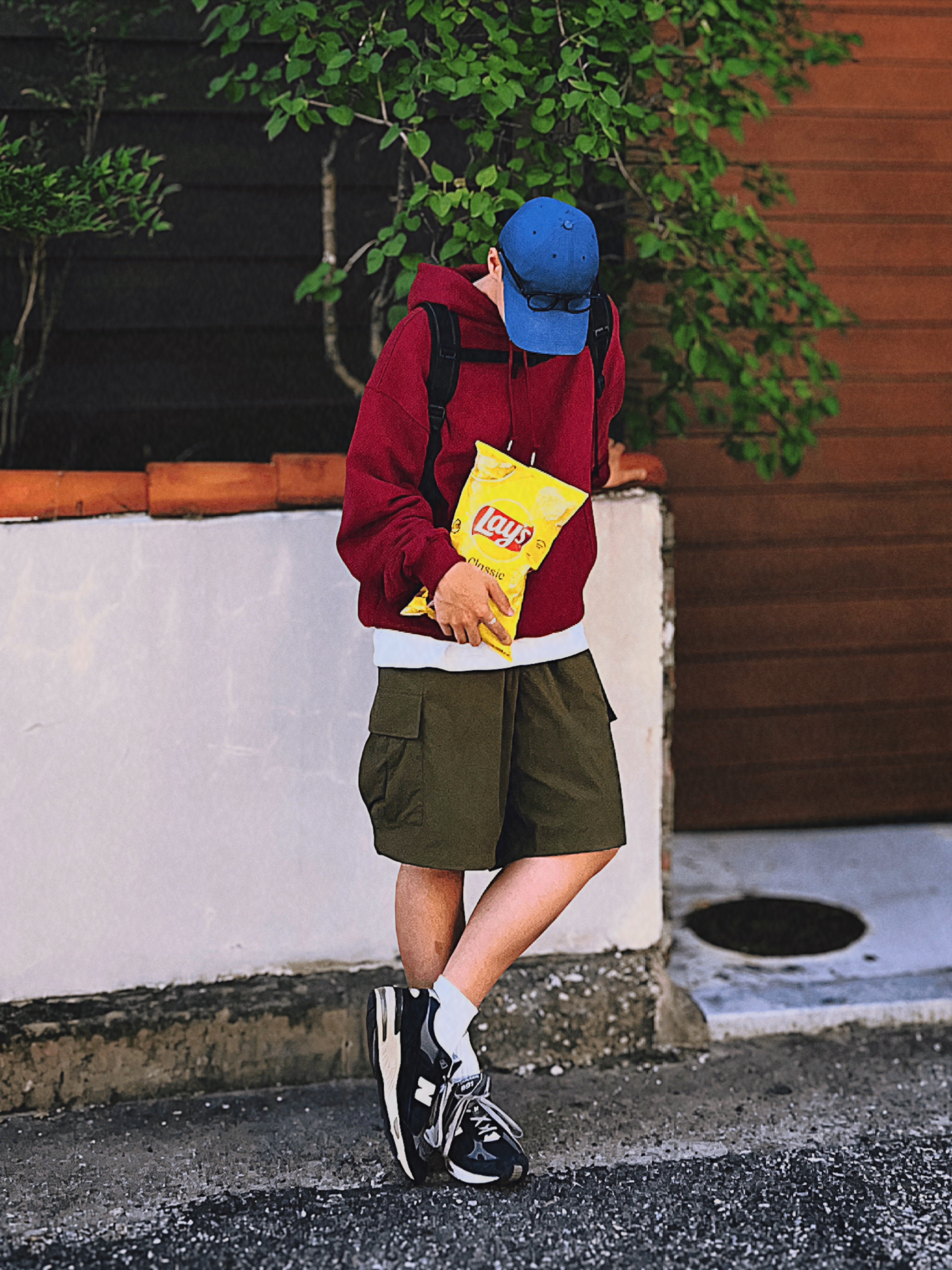 New Balance 991 Made in UK Navy 착용 스타일 - 1