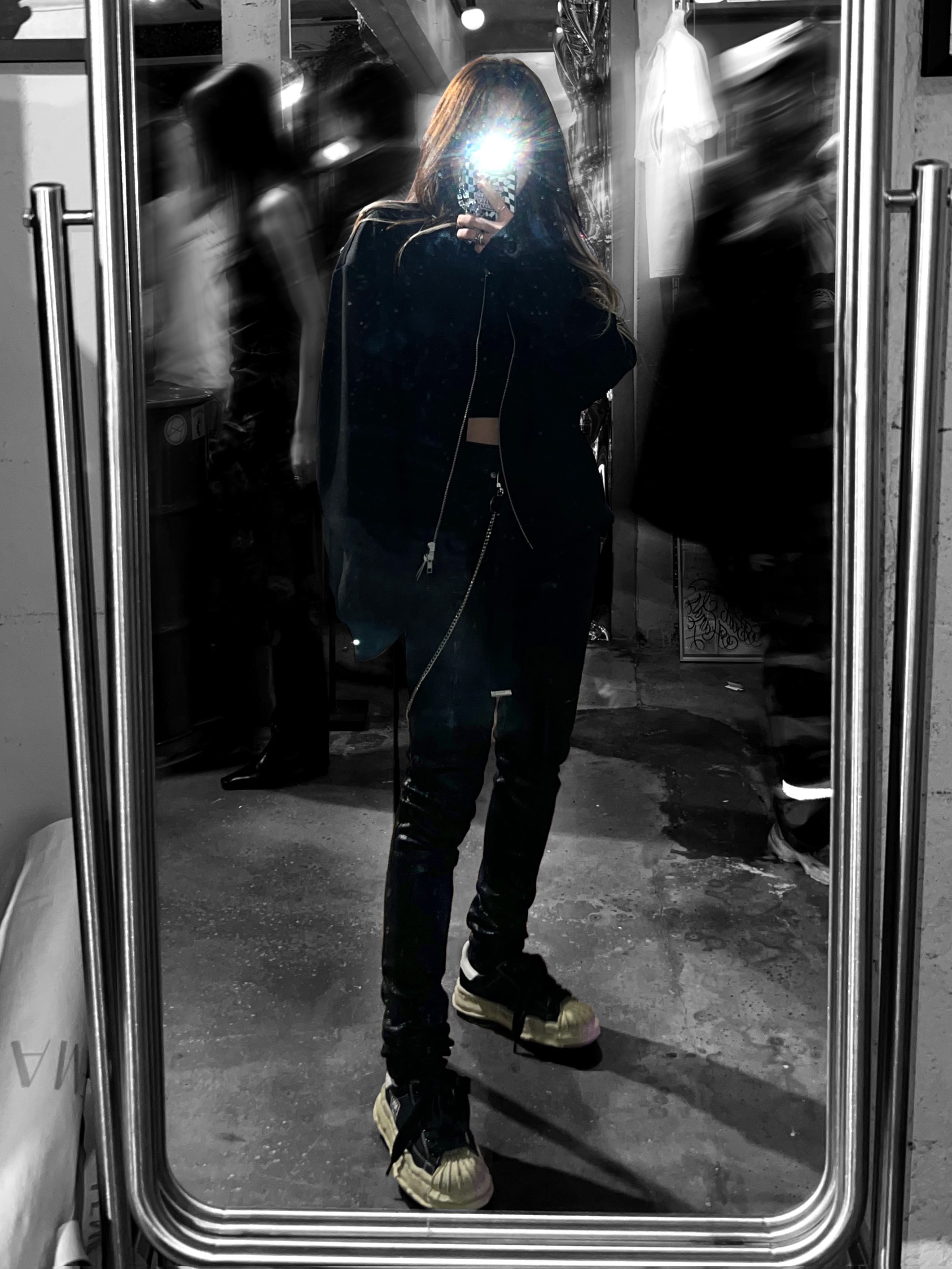 Maison Mihara Yasuhiro Blakey OG Sole Distressed Canvas Low-top Sneakers Black, Celine Medium Double Ring Belt in Jacquard Textile and Calfskin Black 착용 스타일