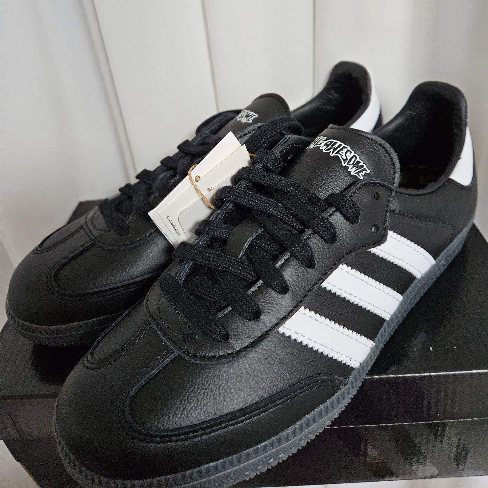 Adidas x Fucking Awesome Samba Core Black 착용 스타일