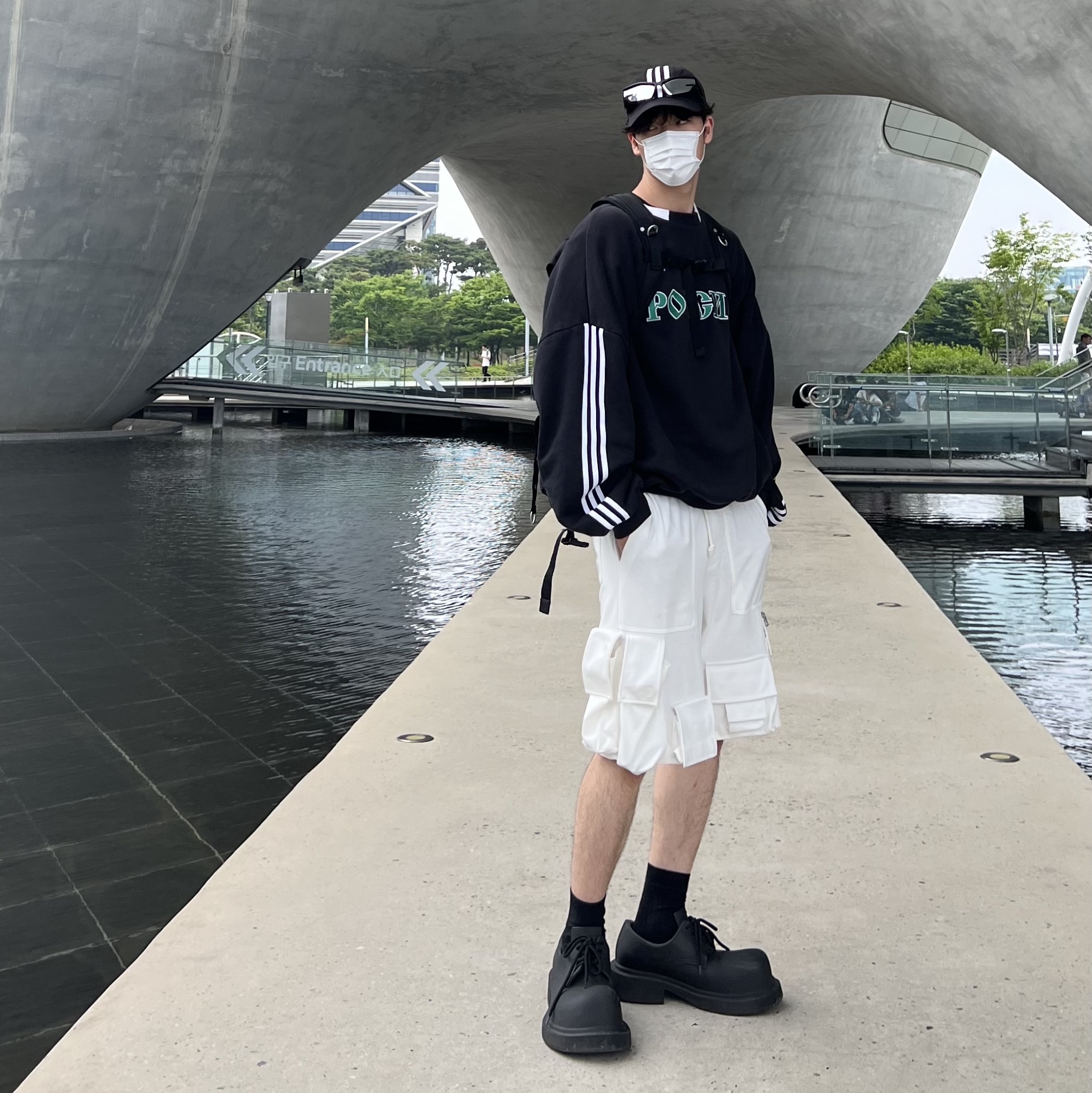 Balenciaga Steroid Derby Black 착용 스타일 - 1