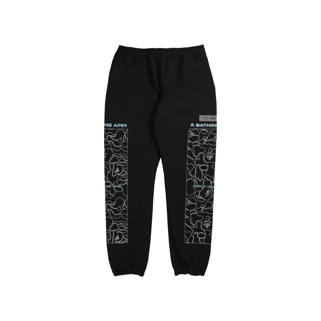 BAPE Bape Rip Stop Track Pants Black 상세 이미지 1