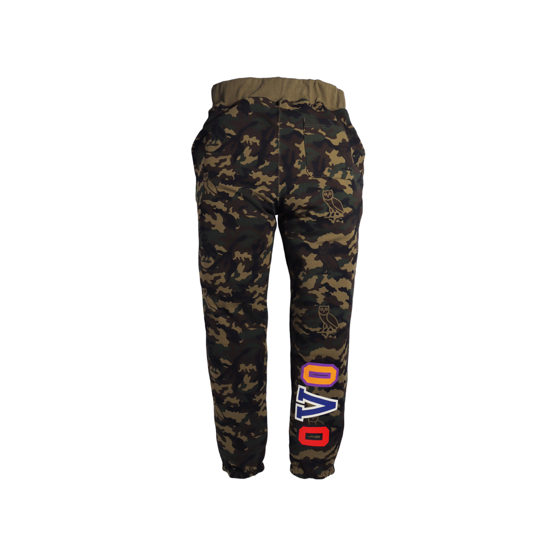 BAPE x OVO Woodland Camo Shark Reversible Sweatpants Black 상세 이미지 4