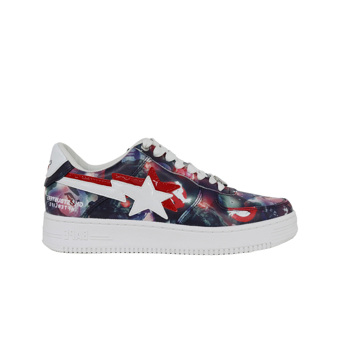 베이프 x 고스트버스터스 카모 베이비 마일로 더블 베이프 스타 로우 퍼플(BAPE x Ghostbusters Camo Baby Milo Double Bape Sta Low Purple) - 1