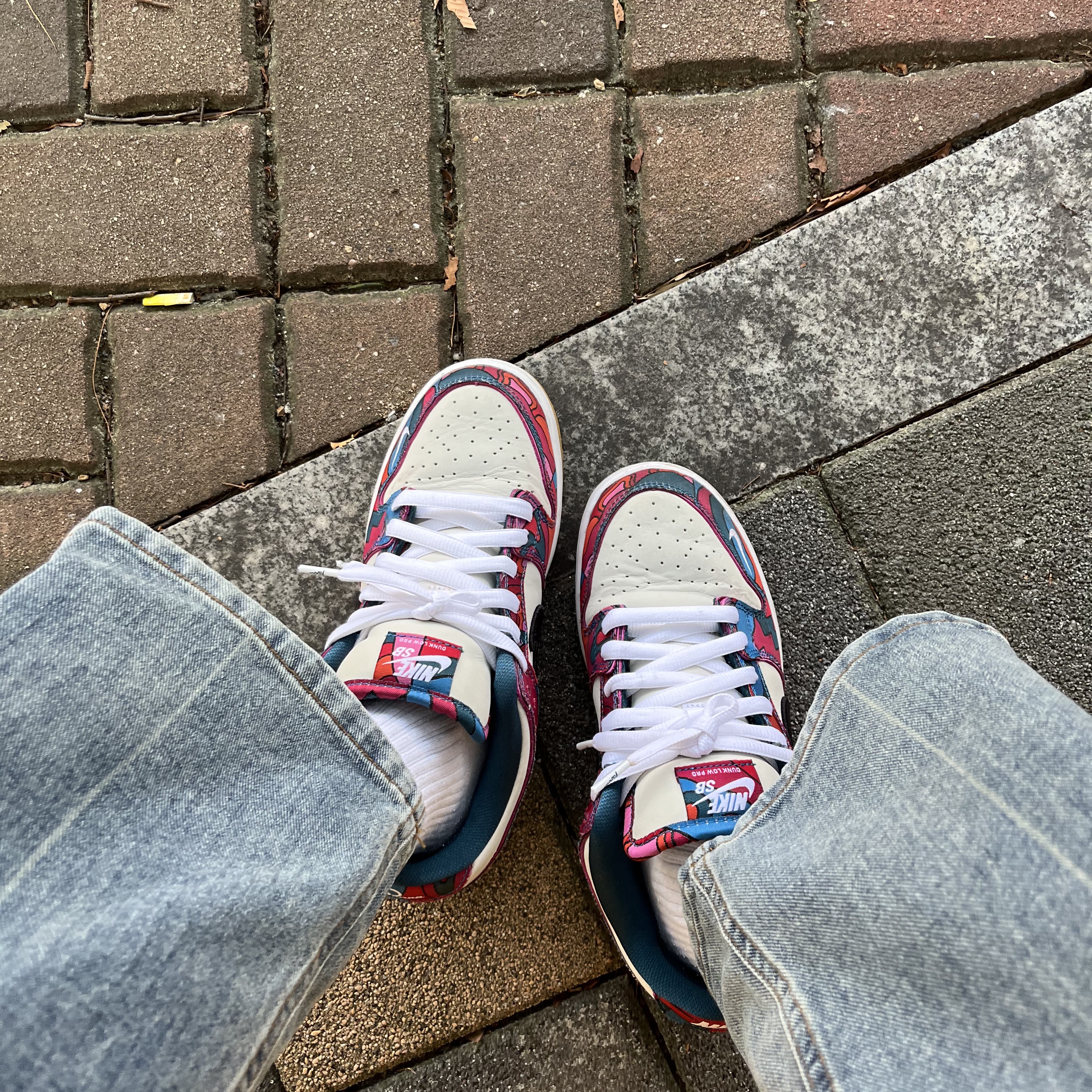Nike x Parra SB Dunk Low Pro Abstract Art 착용 스타일 - 1