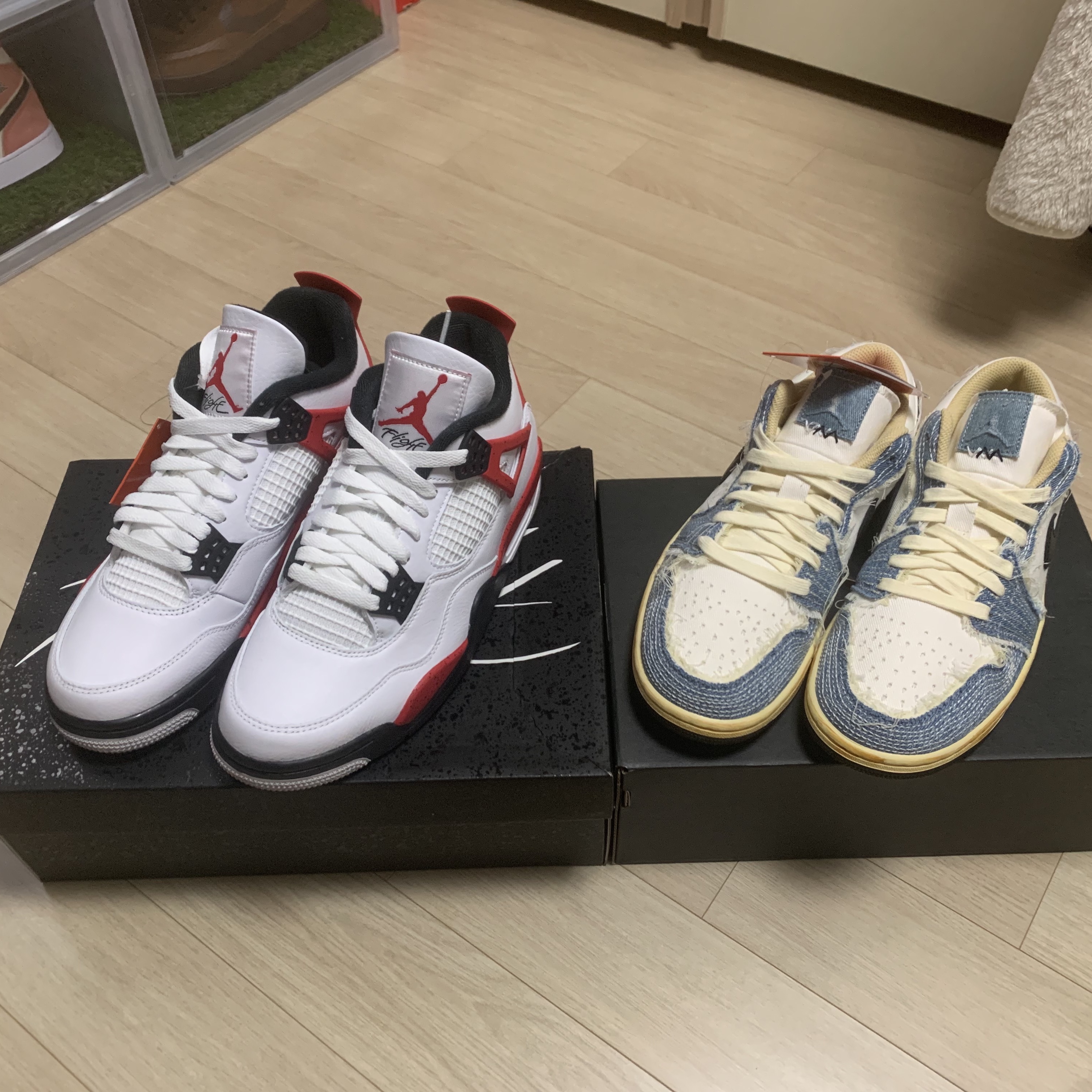 Jordan 4 Retro Red Cement 착용 스타일 - 5