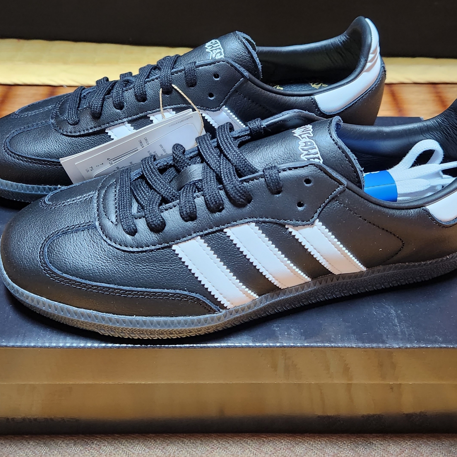 Adidas x Fucking Awesome Samba Core Black 착용 스타일 - 3