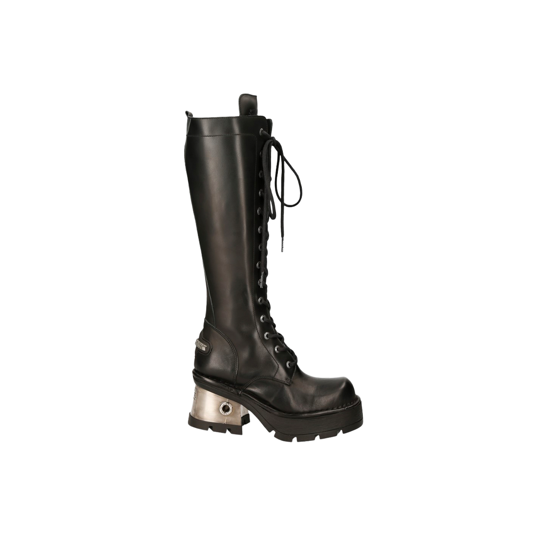 (W) 뉴 락 하이 부츠 뉴 레이스 M-236-S1 블랙((W) New Rock High Boots New with Laces M-236-S1 Black)
