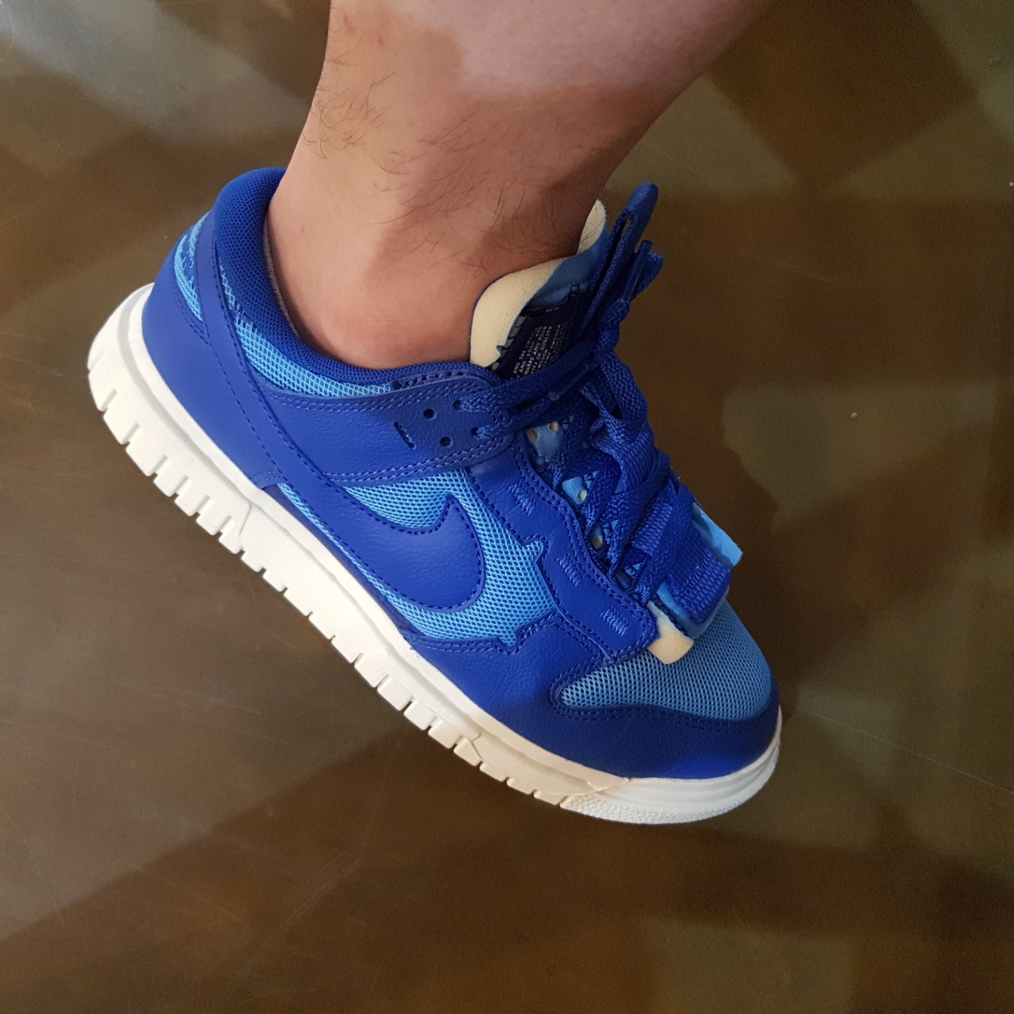 Nike Air Dunk Jumbo University Blue 착용 스타일