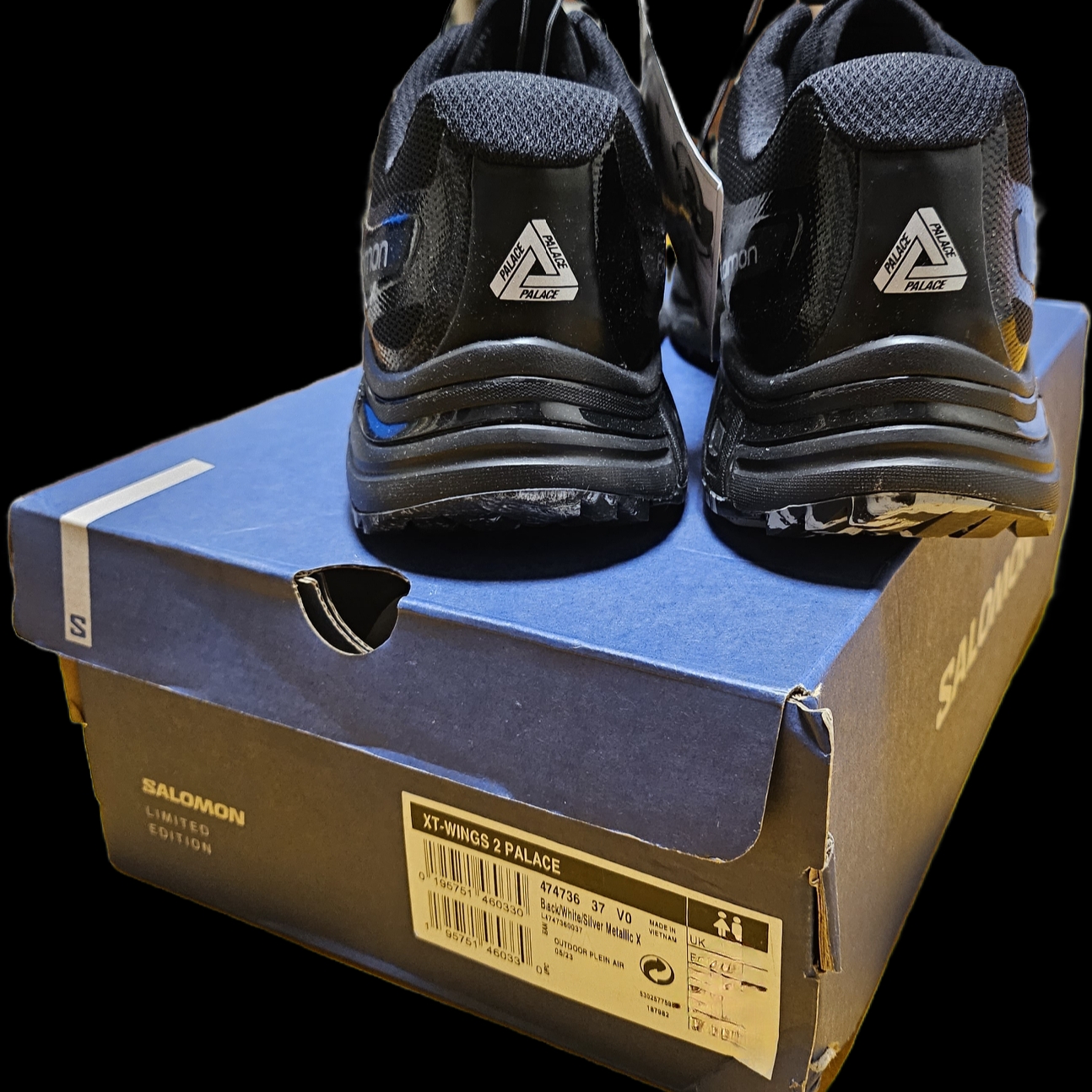 Salomon x Palace XT-Wings 2 Black 착용 스타일 - 3