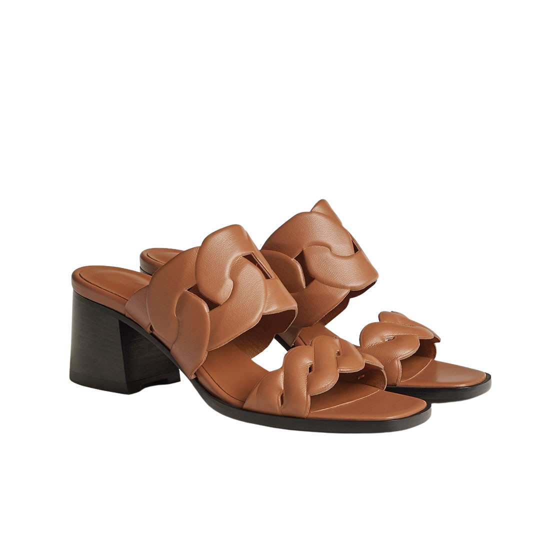 (W) 에르메스 가비 60 샌들 나파 & 나뛰렐((W) Hermes Gaby 60 Sandal Nappa & Naturel) - 2