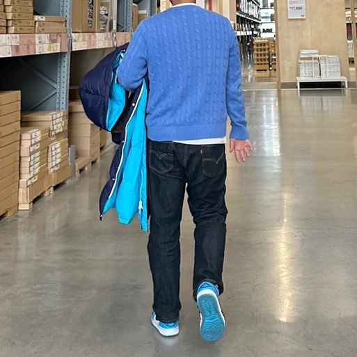 Jordan 1 Low Dark Powder Blue 착용 스타일