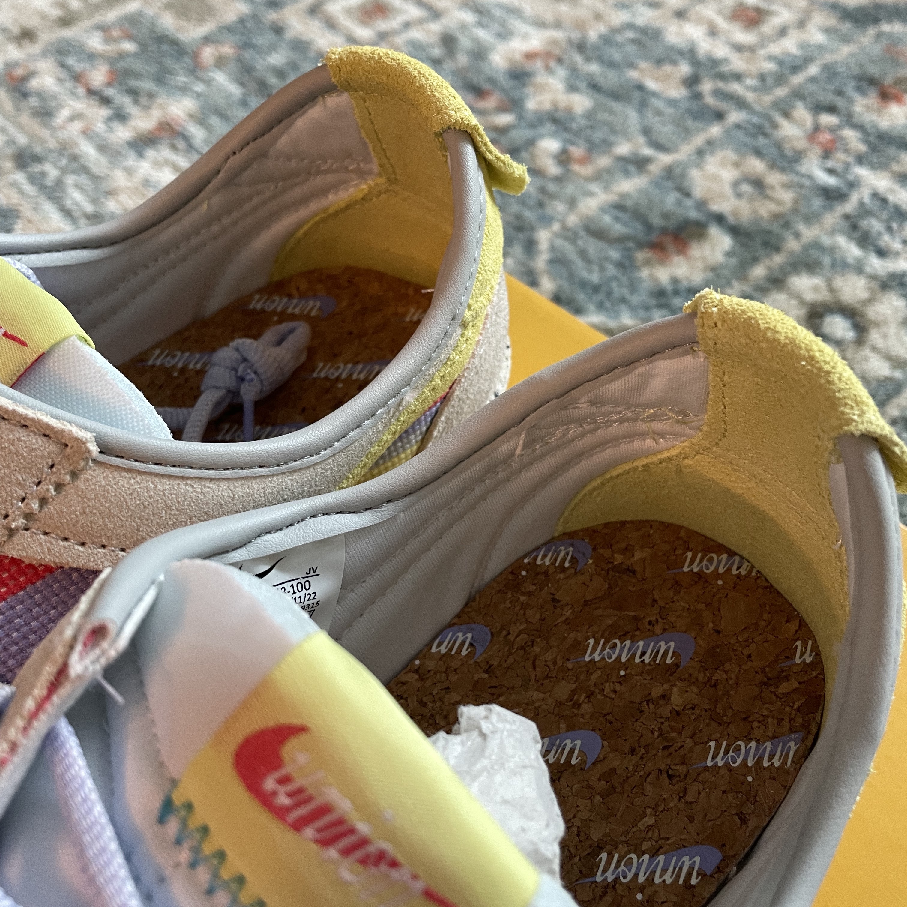 Nike x Union Cortez SP Lemon Frost 착용 스타일 - 2