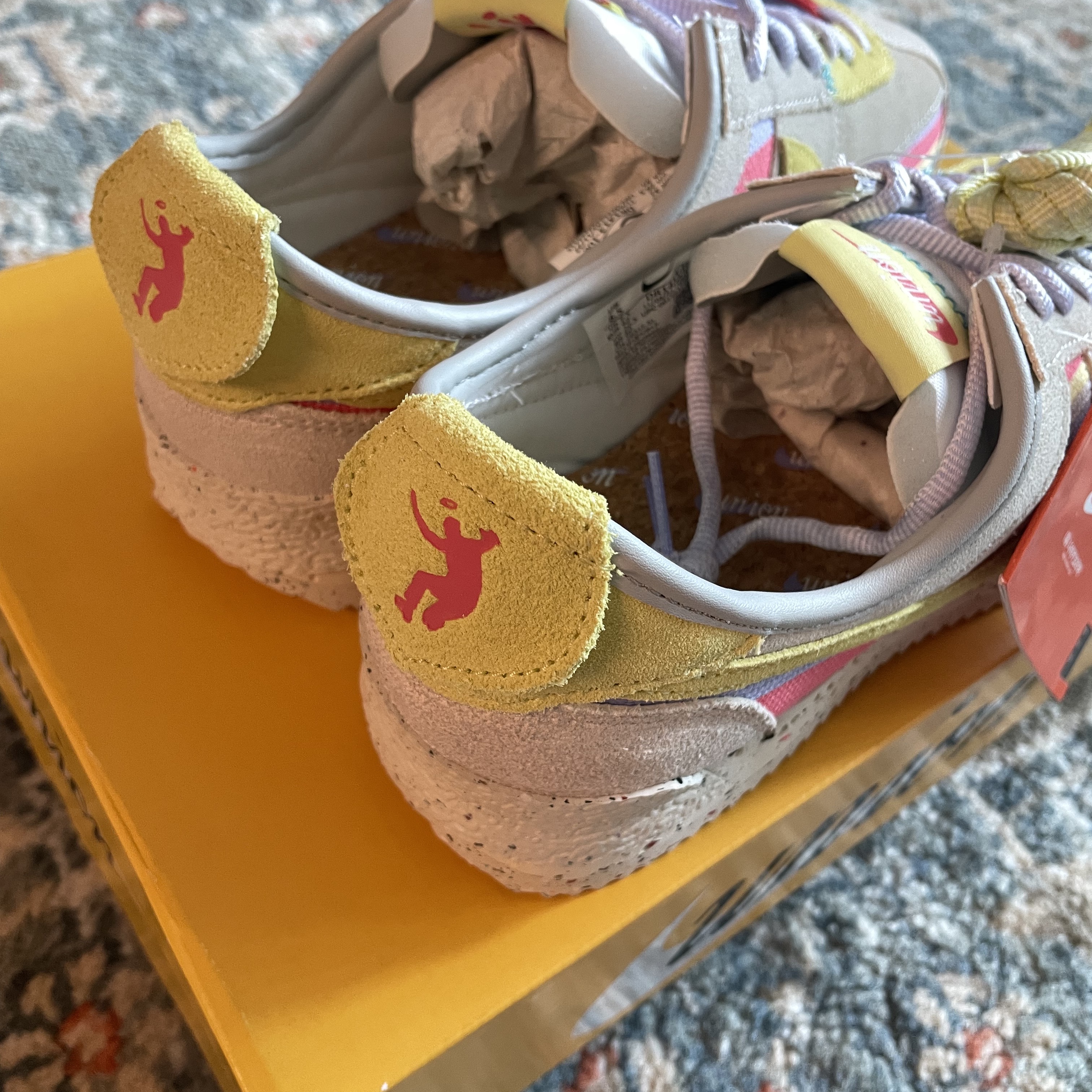 Nike x Union Cortez SP Lemon Frost 착용 스타일 - 4