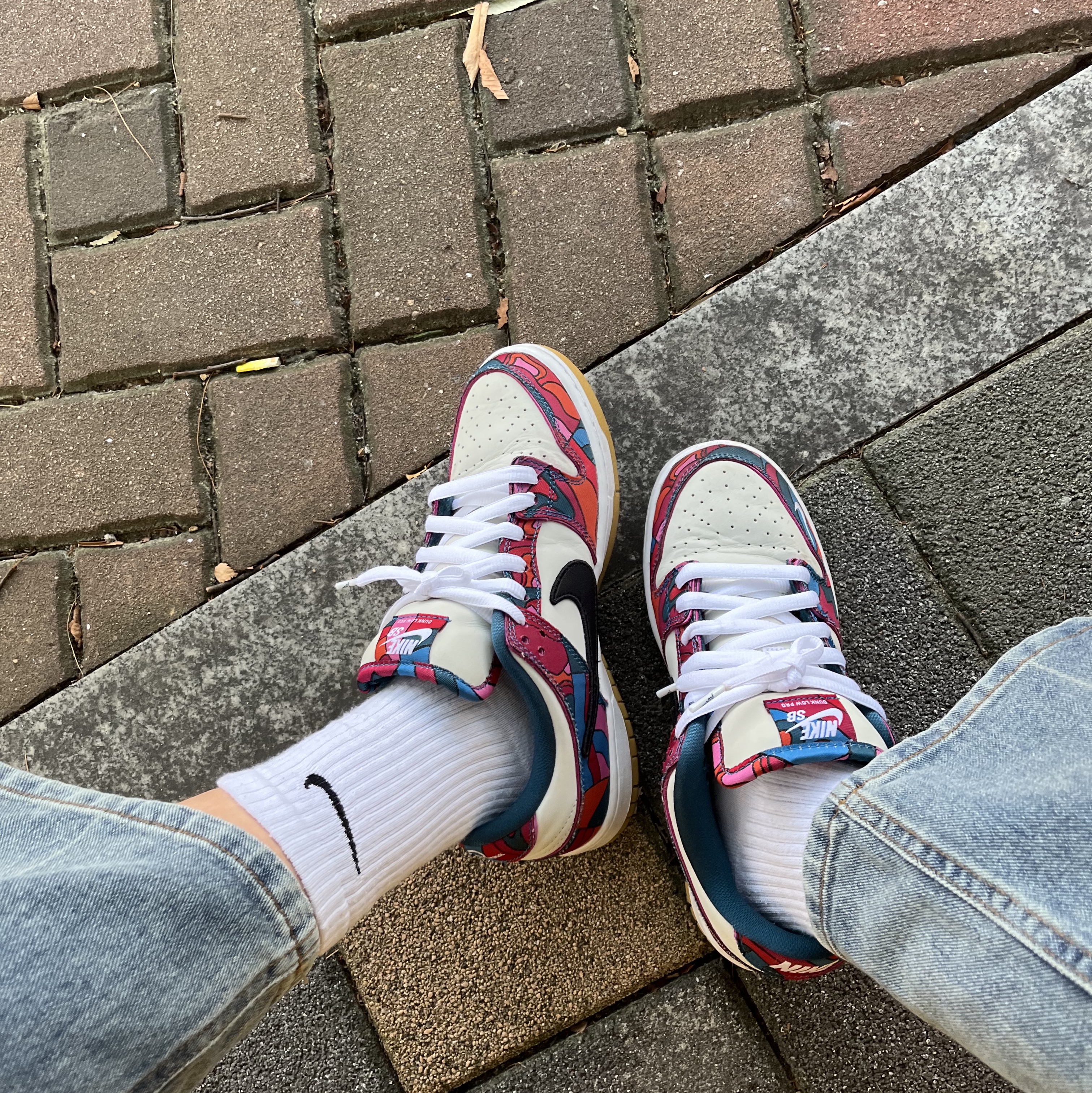 Nike x Parra SB Dunk Low Pro Abstract Art 착용 스타일 - 2