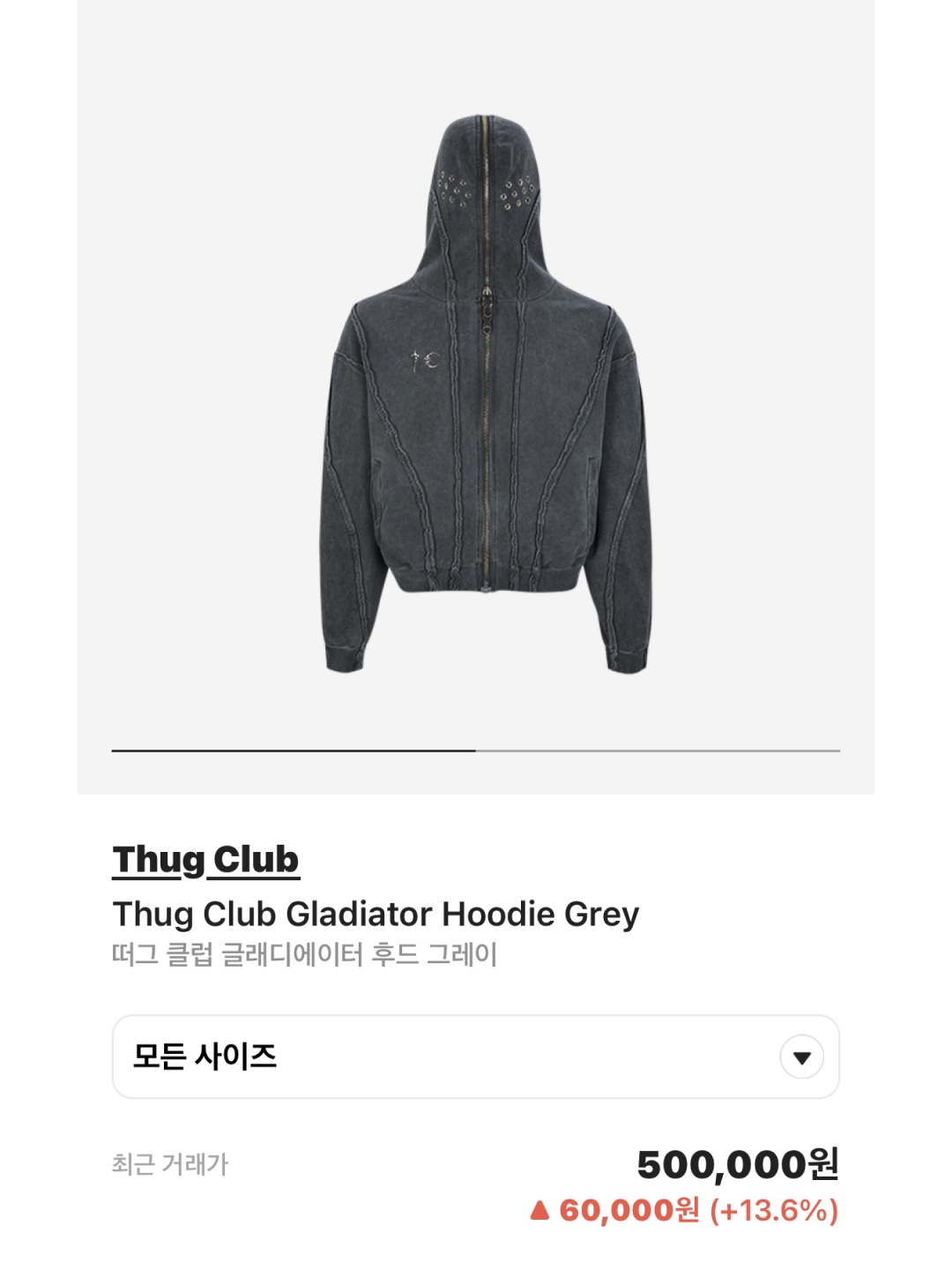 Thug Club Chain Stitch Denim Pants Black, Thug Club Mithril Hoodie Sleeve Black 착용 스타일 - 5