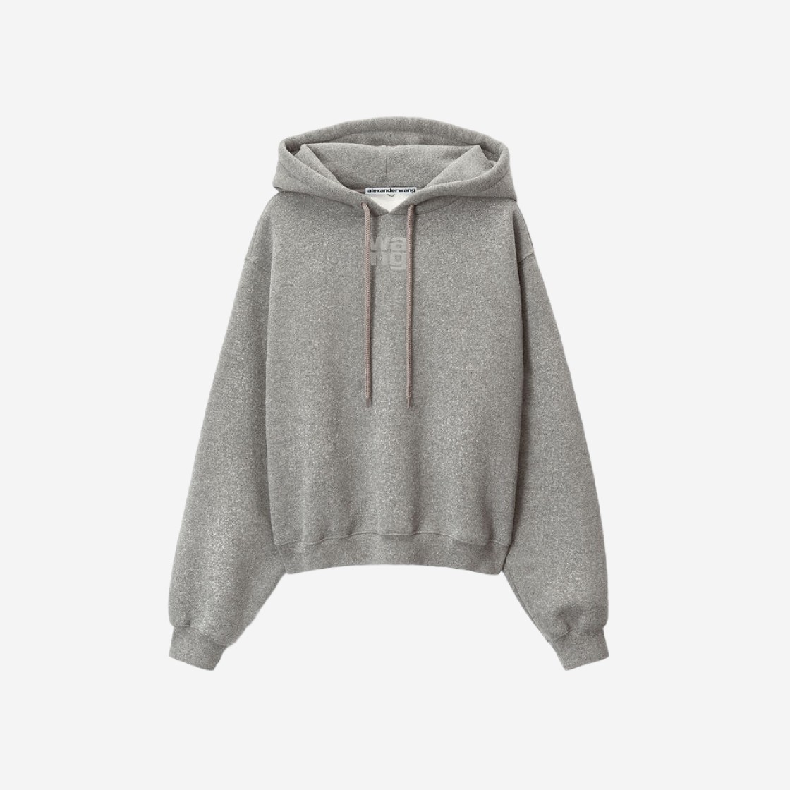 (W) Alexander Wang Hoodie in Glitter Terry Sidewalk 상세 이미지 1