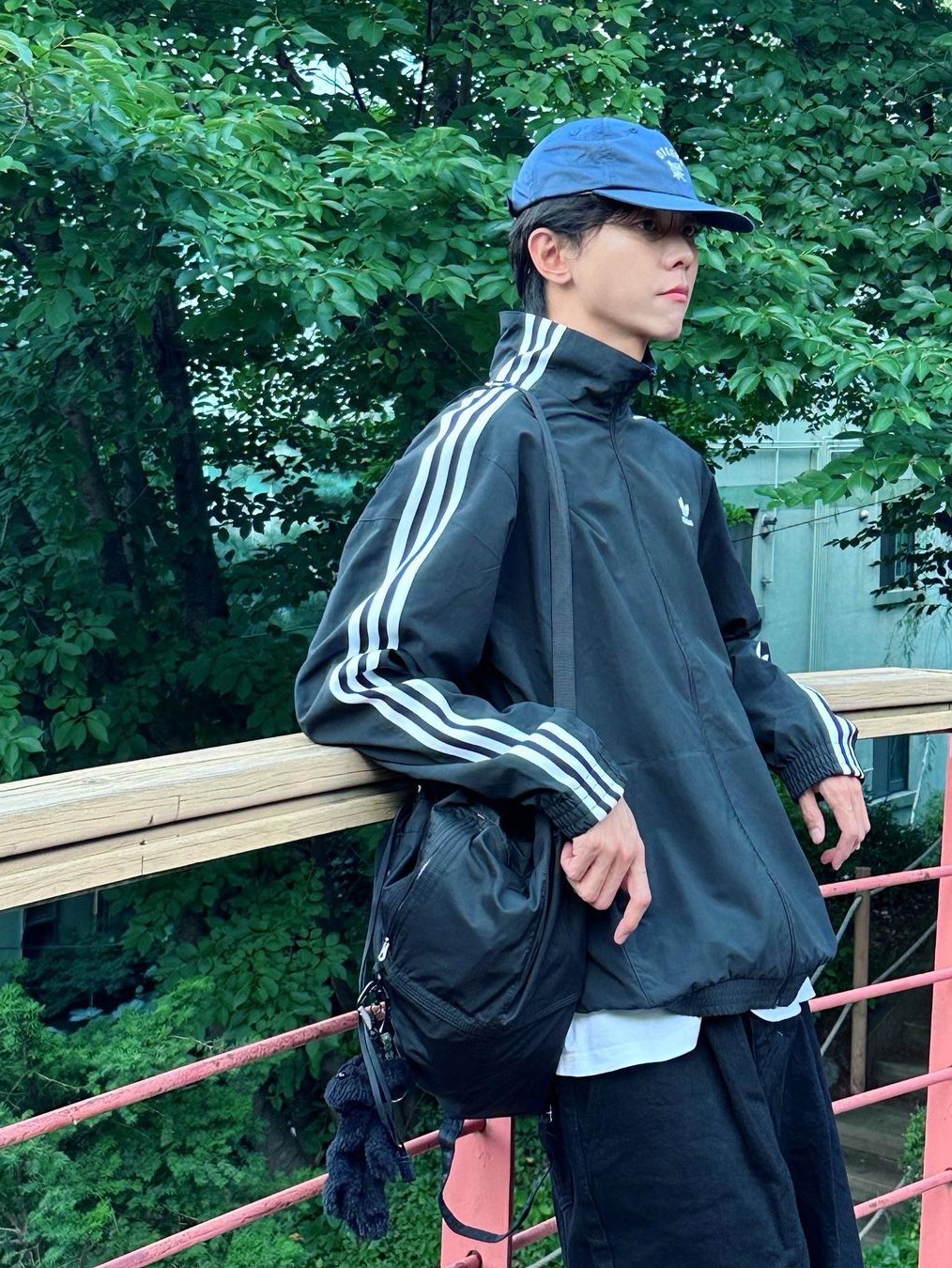Porter Mile Knapsack Black, Porter Tanker 2Way Briefcase Black 착용 스타일 - 2