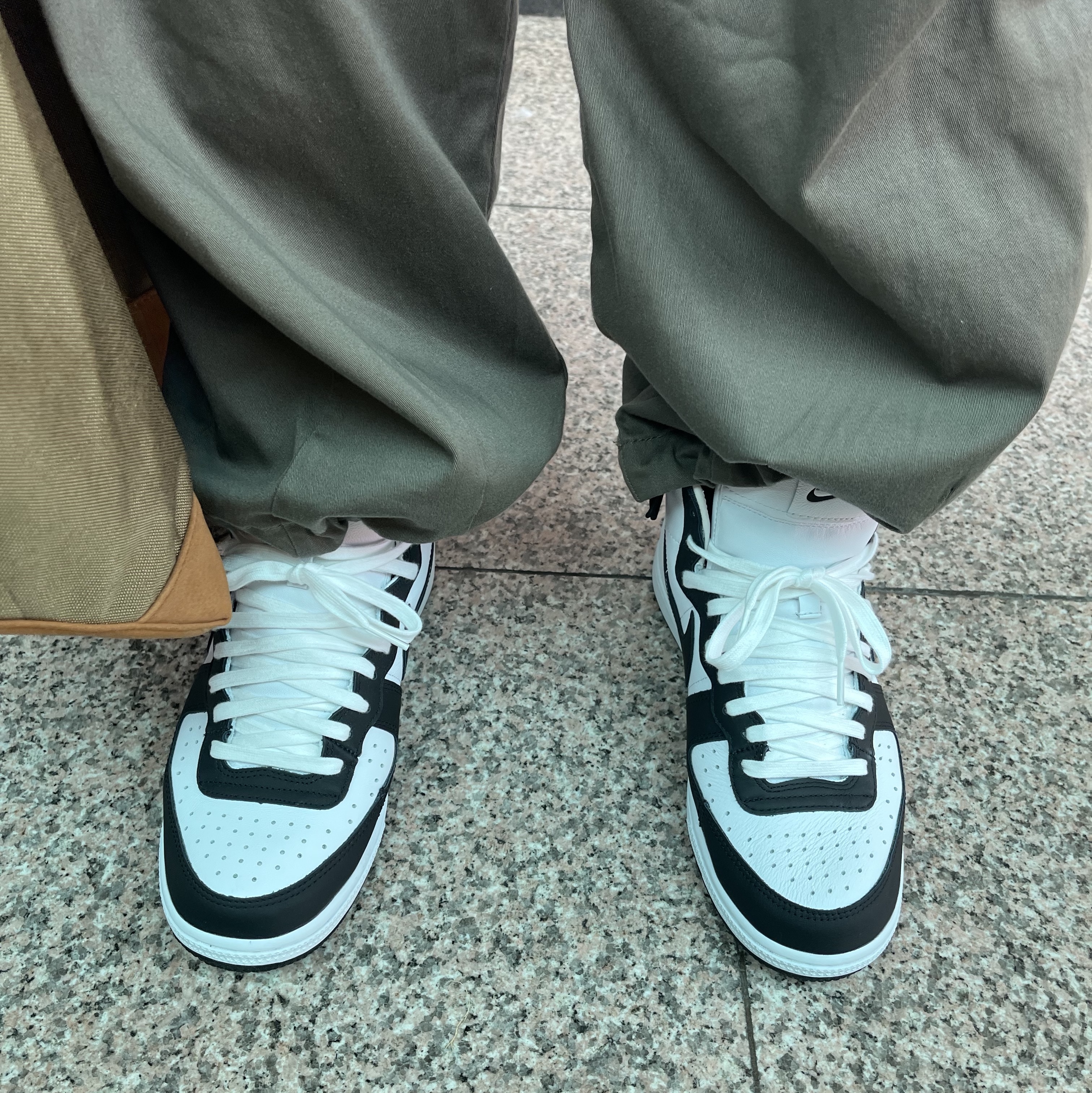 Nike x Comme des Garcons Homme Plus Terminator High Black 착용 스타일 - 1