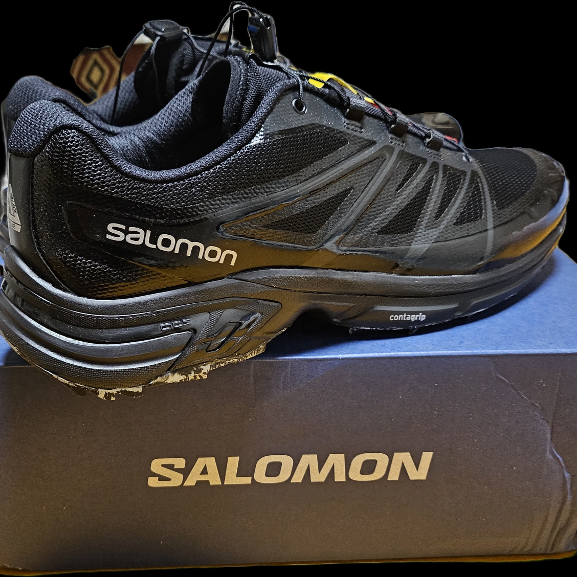 Salomon x Palace XT-Wings 2 Black 착용 스타일 - 2