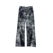 [KREAM 단독] BLR Curved Printed Denim Pants Navy
