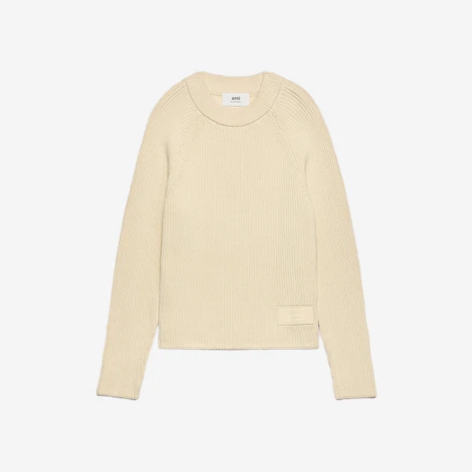 아미 빅 하트 로고 오버사이즈 브이넥 스웨터 화이트 레드 | AMI | KREAM AMI De Coeur Oversize V-Neck Sweater White Red
