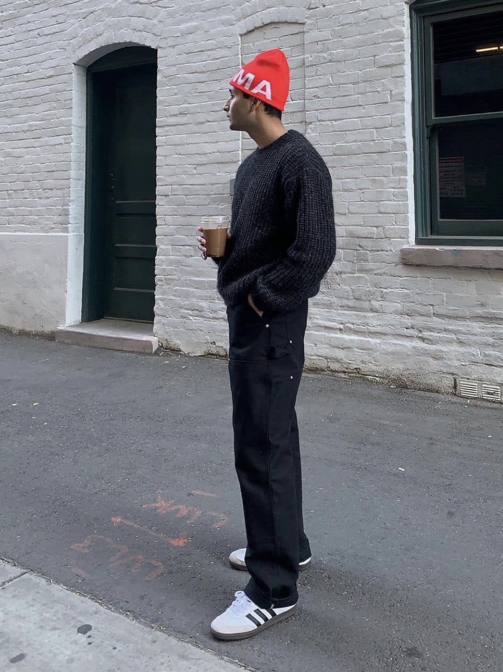 Carhartt WIP x Invincible 15 Double Knee Pants Blue, Juun.J Carpenter Denim Black - 22FW 착용 스타일 - 4