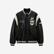 Zara x Rhuigi Leather Bomber Jacket Black