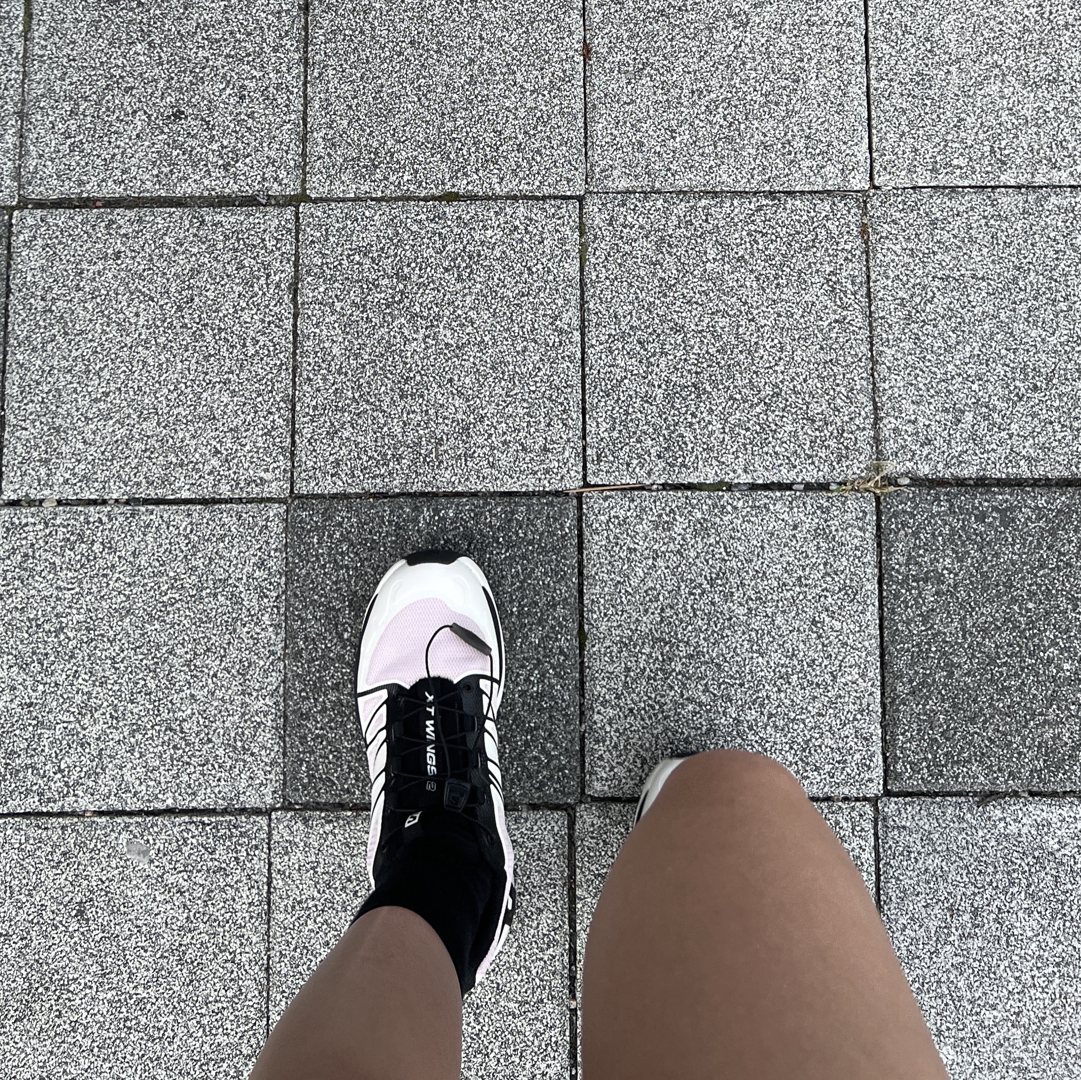 Salomon XT-Wings 2 Cradle Pink 착용 스타일