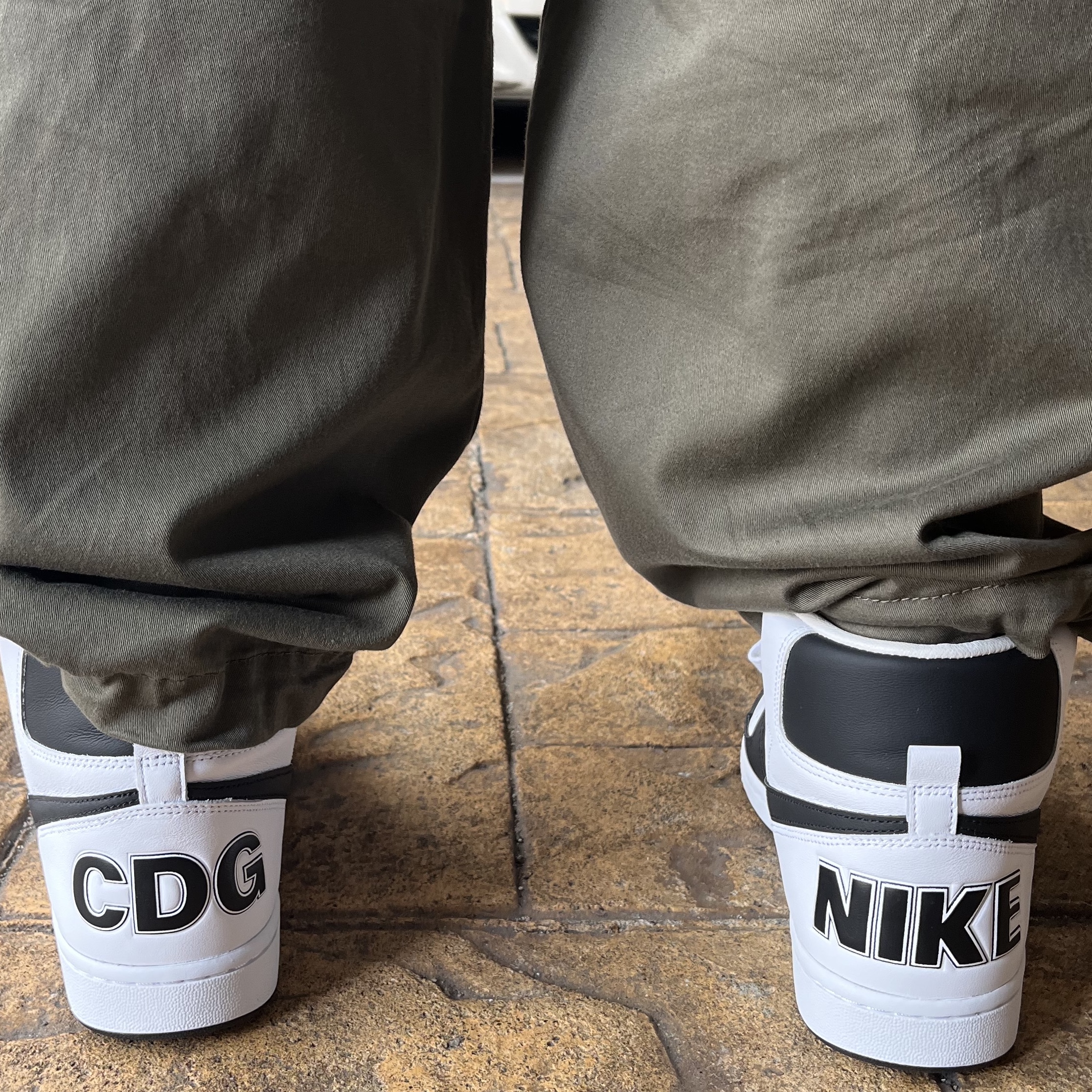 Nike x Comme des Garcons Homme Plus Terminator High Black 착용 스타일 - 2